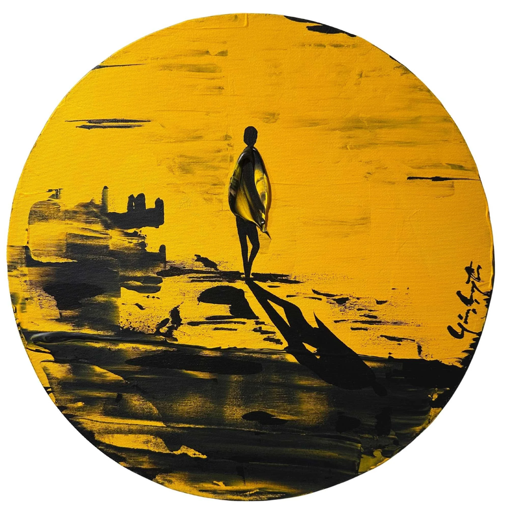 Peaceful Sunset, 40 cm dia.