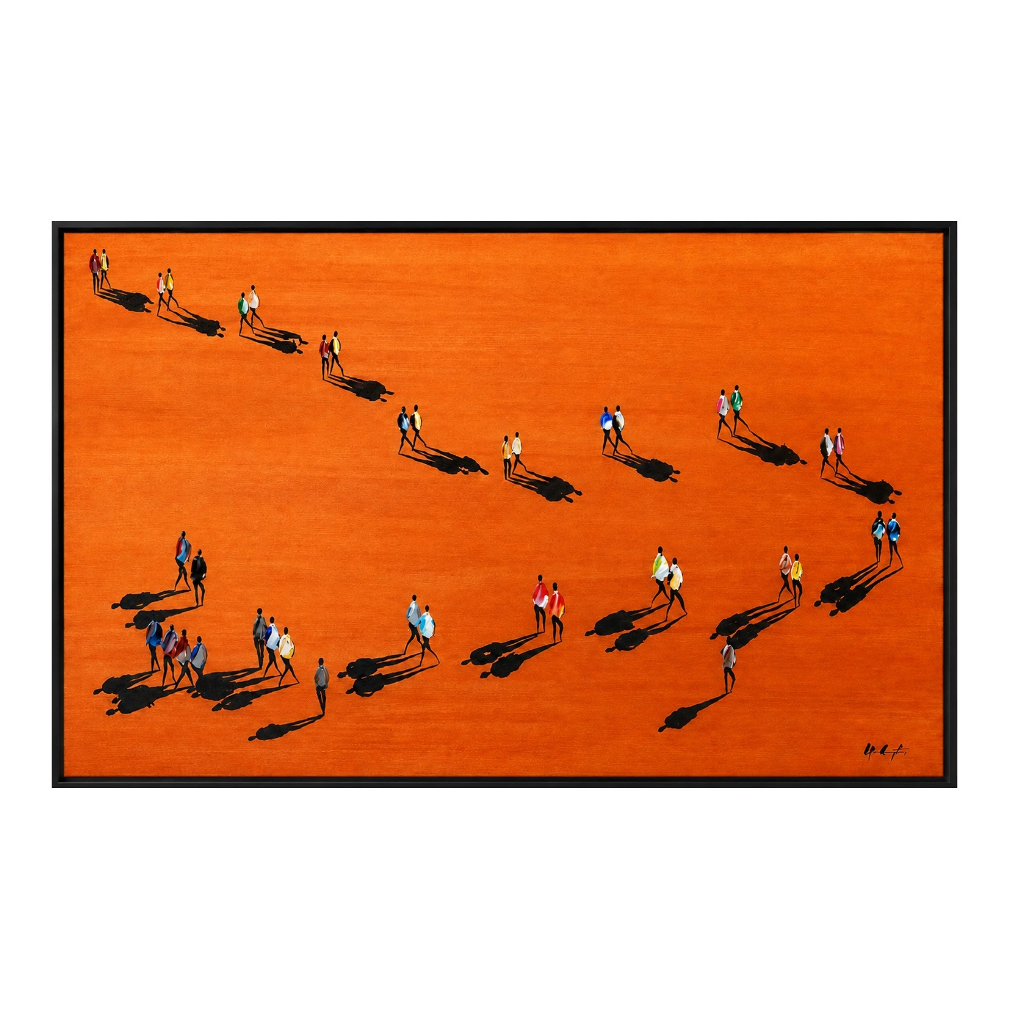 The Walk of Us, 100x150 cm