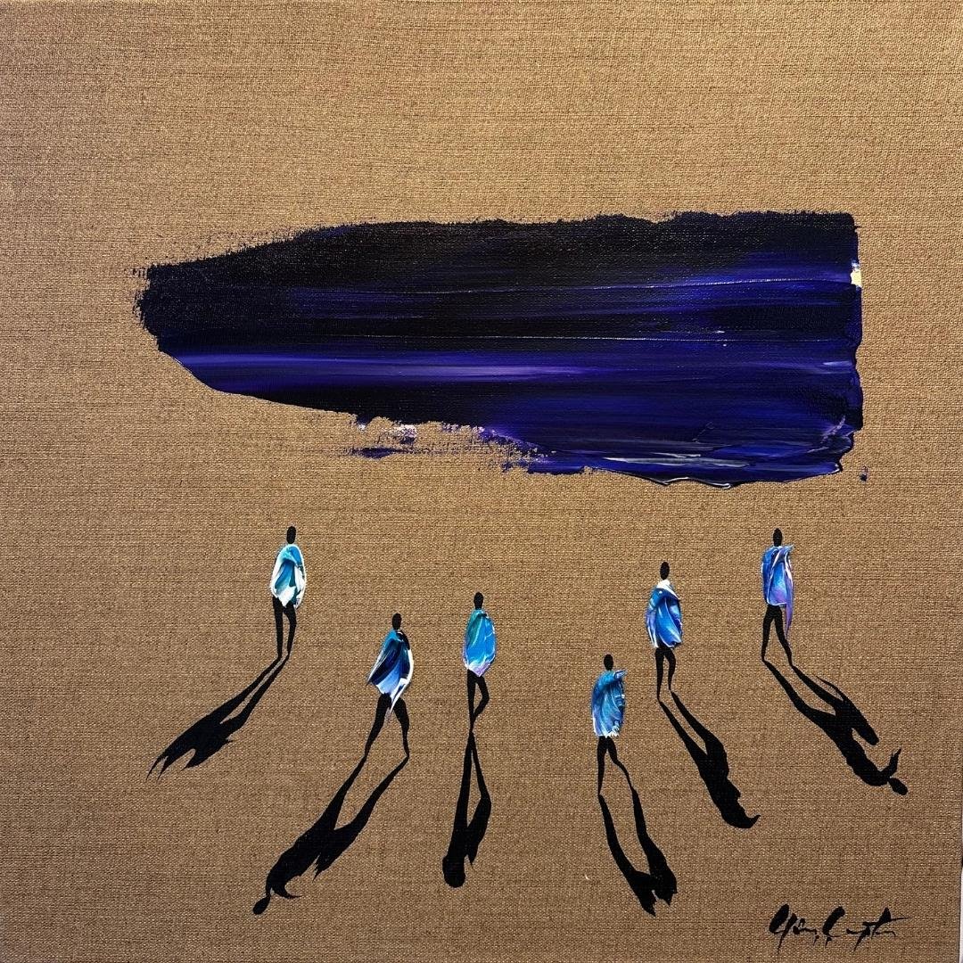 Healing in Blue, 60x60 cm