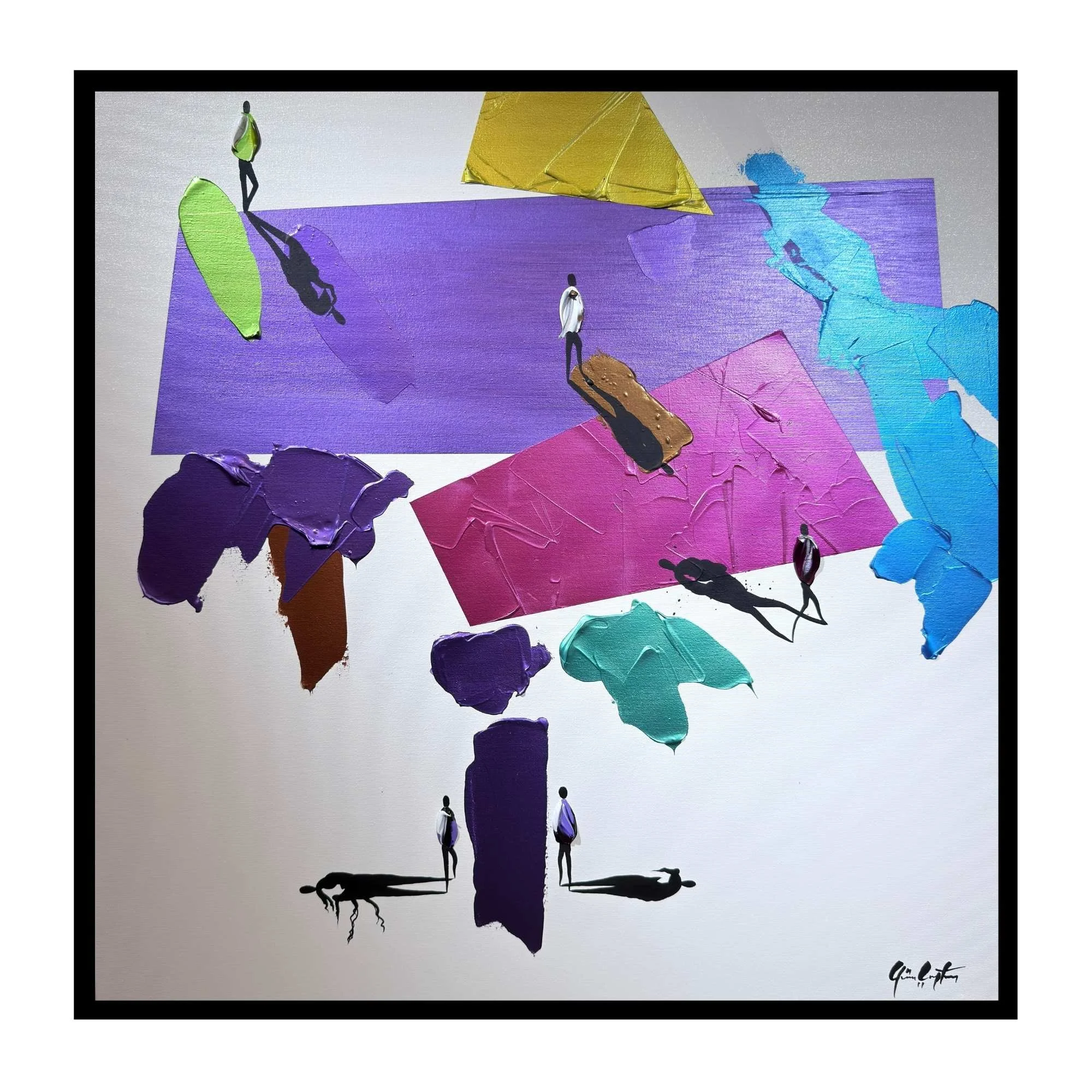 Veiled Connections, 80x80 cm