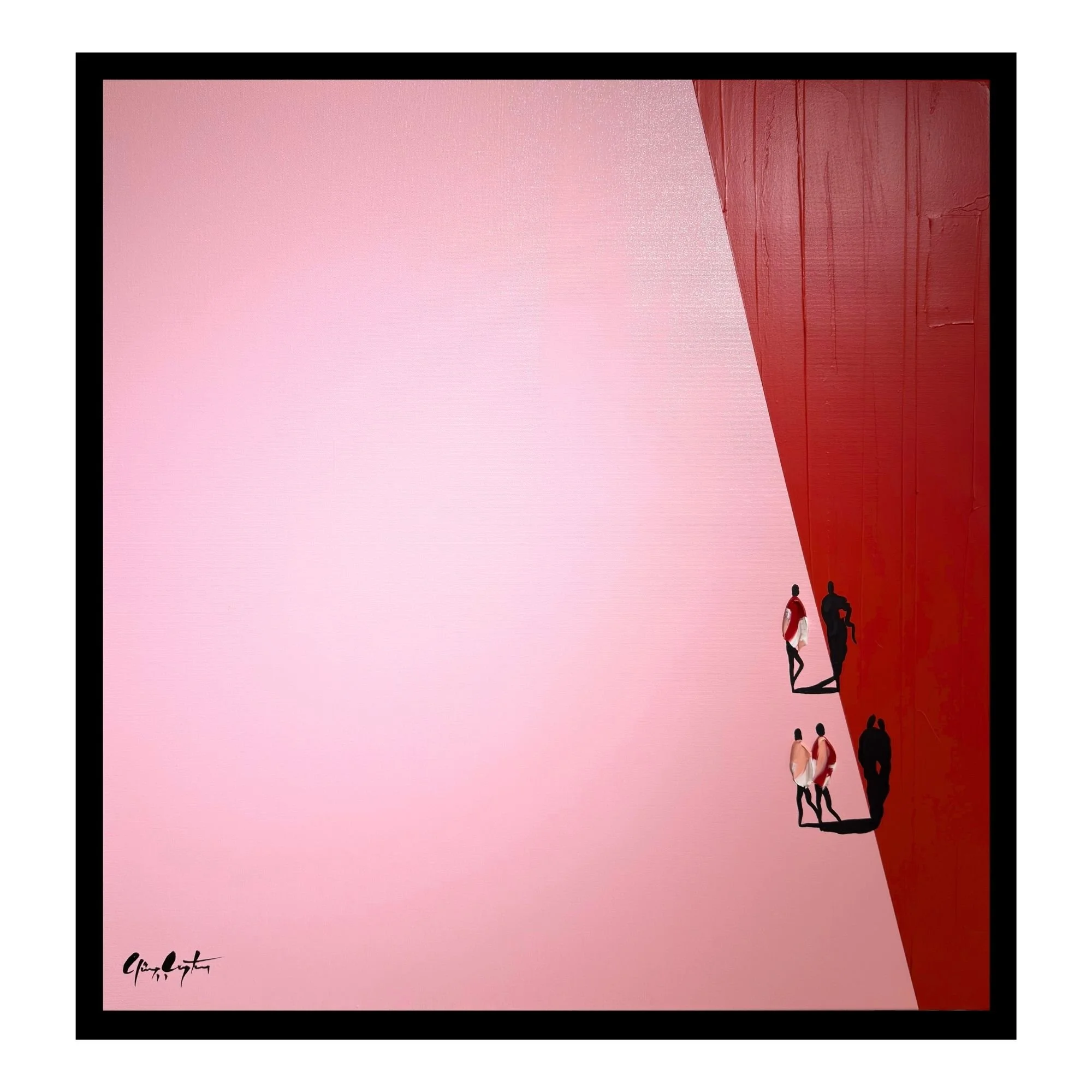 The Self Meet the Shadow, 80x80 cm