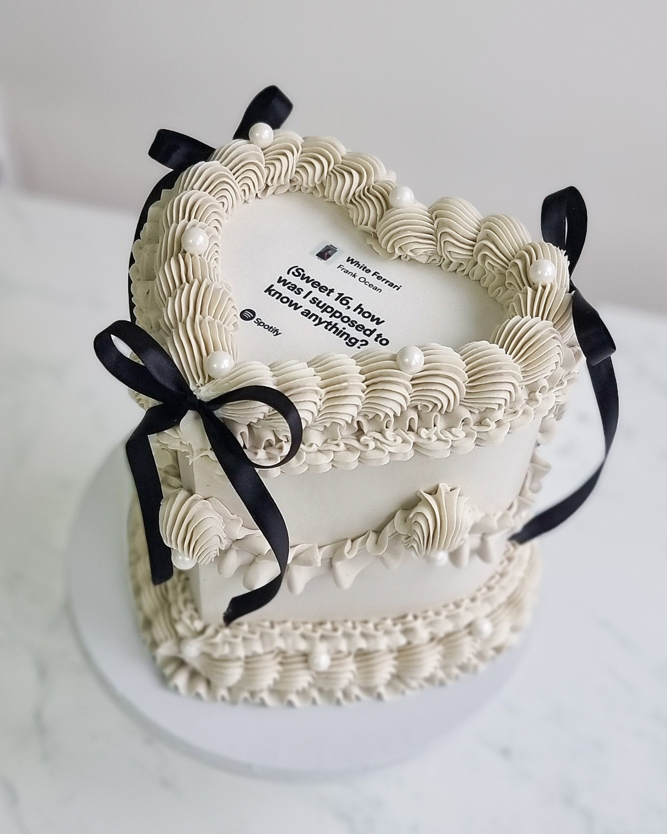 Bespoke Design Cake Topper, Heart, Circle or Square