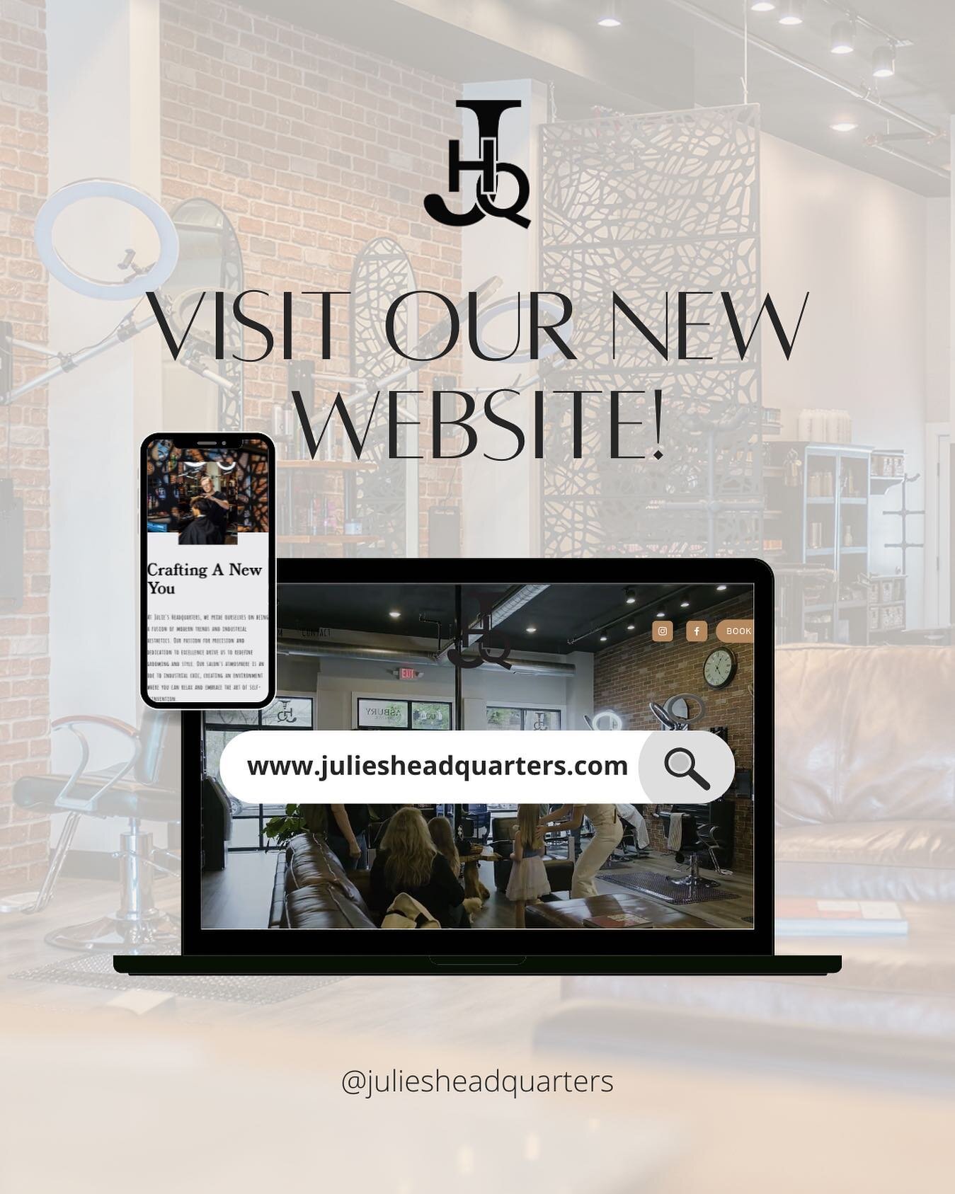 Thanks to the incredible talent of @benhalephoto, we've revamped our website with seamless online booking, more info about us and a chance to meet our fantastic team. 

Explore, book, and experience. Link in bio!
Juliesheadquarters.com

&mdash;

#Jul