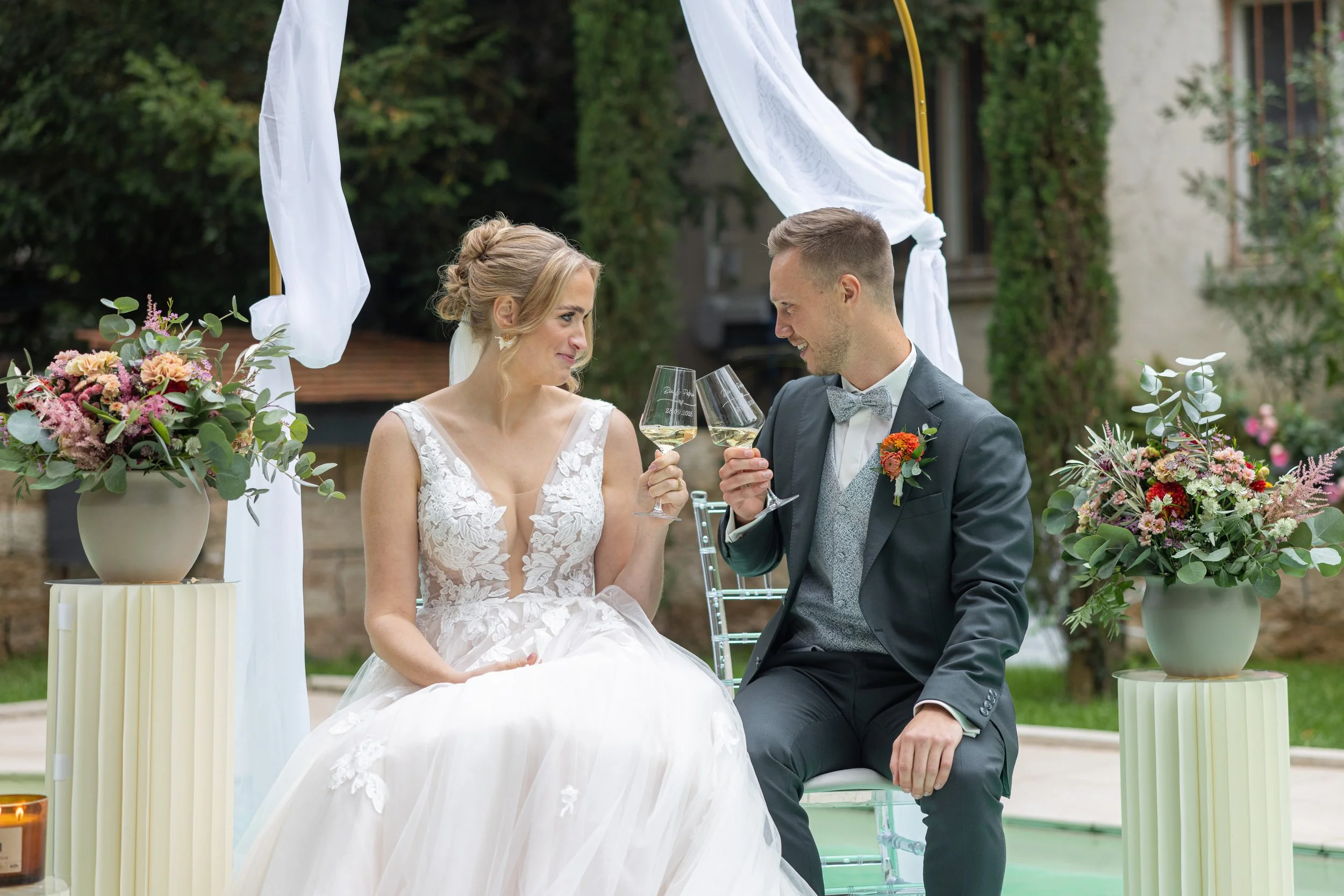 Hochzeit im Morrhof Großkarlbach – freie Trauung unter Palmen