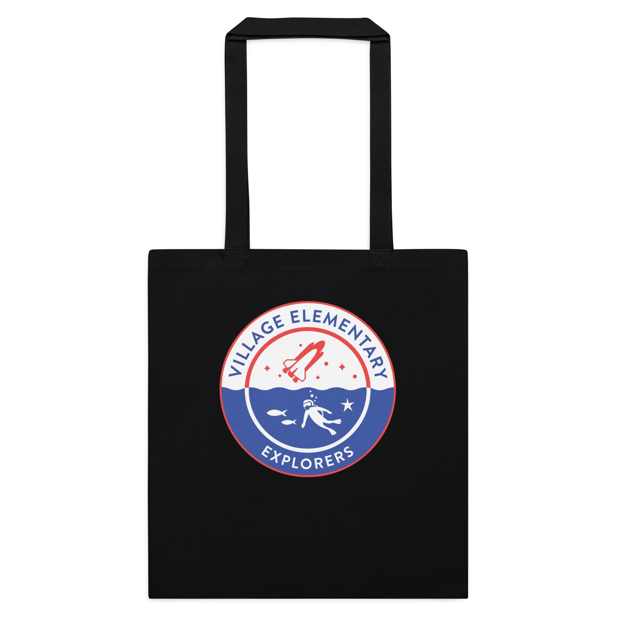 Double-sided It takes a Village/ VES logo Cotton color tote bag