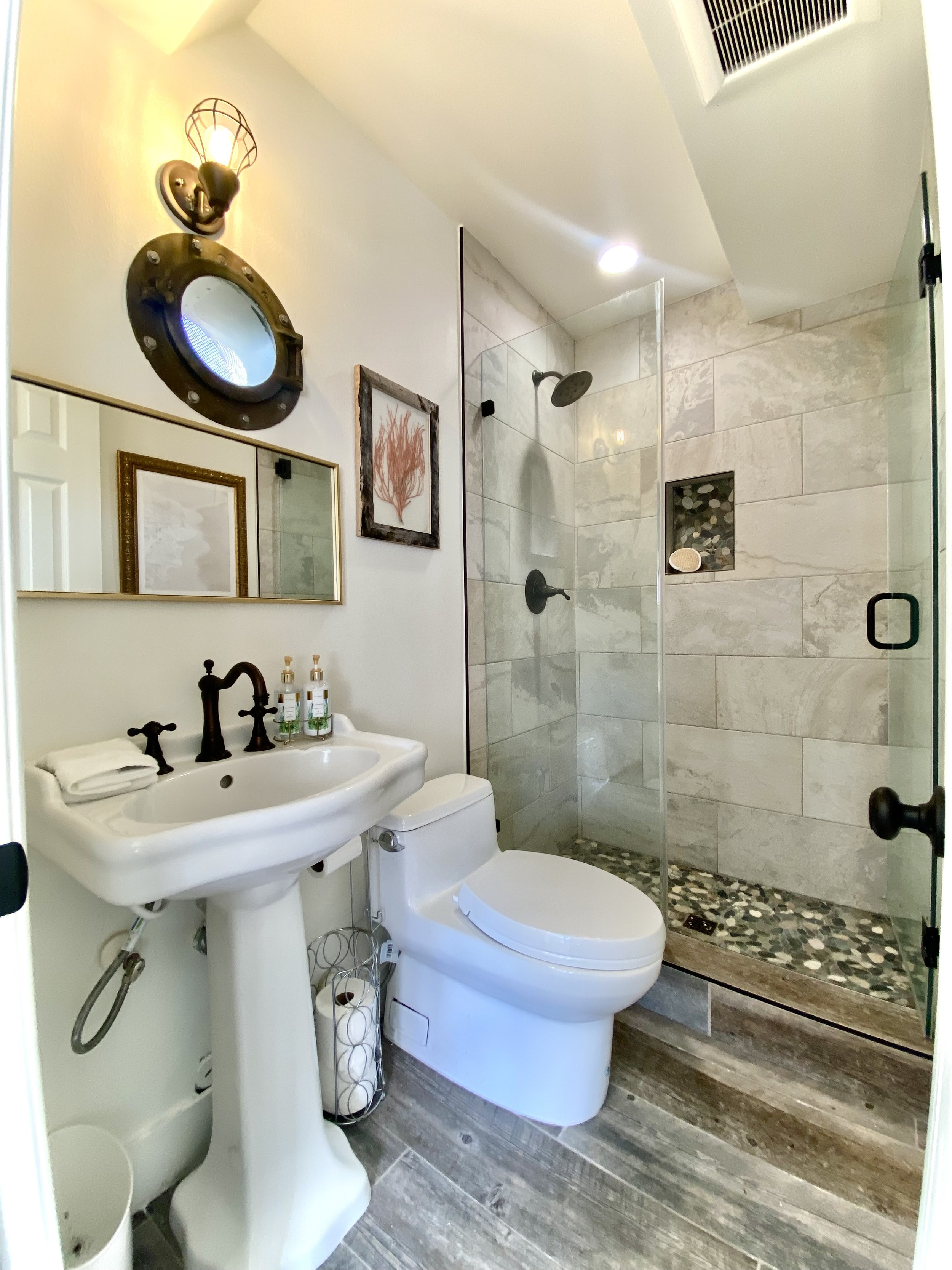 Carriage house guest bathroom