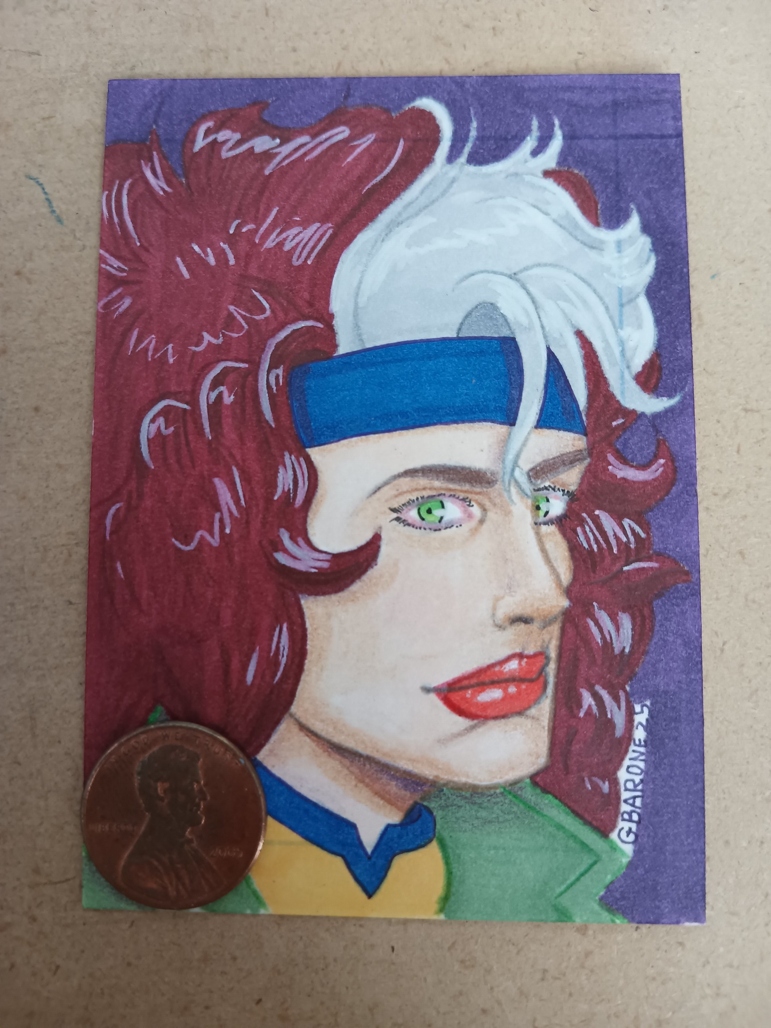 Classic Rouge sketch card head shot
