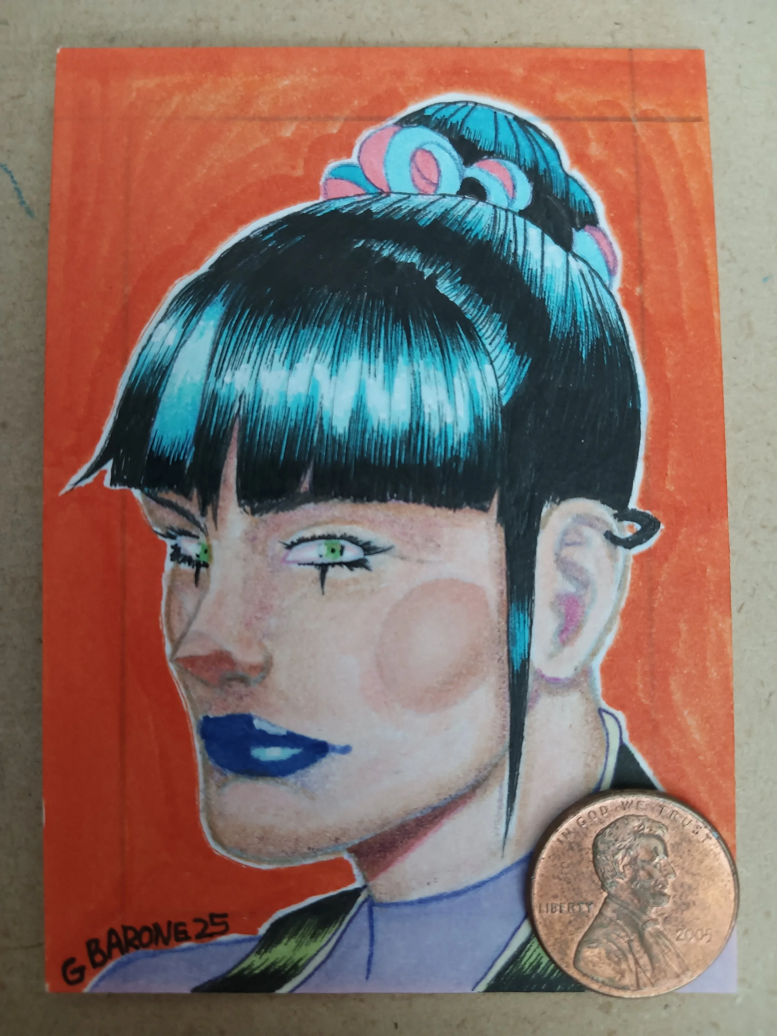 Punchline sketch card head shot