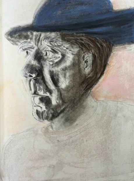 untitled - charcoal and pastel
