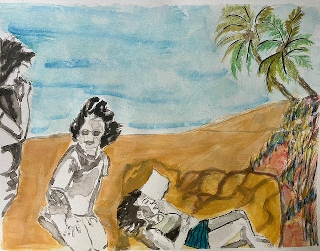 That woman saw that woman saw that woman,
9 x 12"