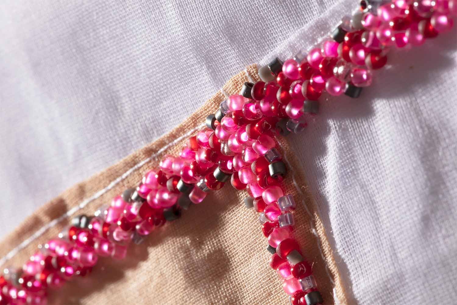  Hand-Embroidered Textiles with Beads