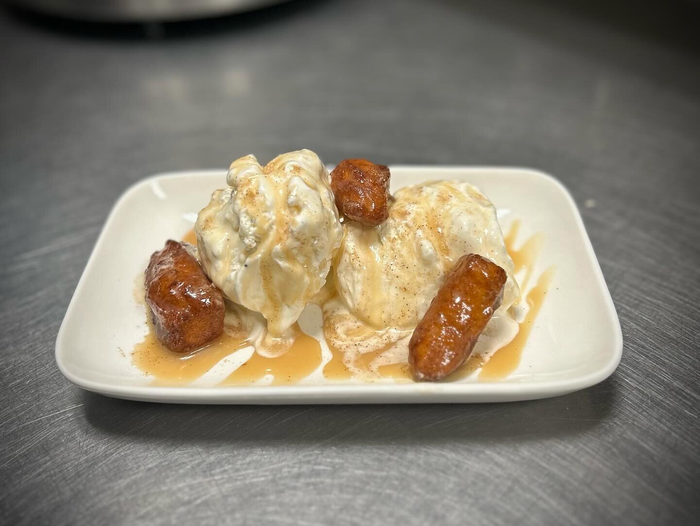 🚨 NEW DESSERT ALERT 🚨 

Vanilla bean ice cream with a five spice churro and rum caramel topping 🤩🤩 come get it while it lasts!

Open 4 PM through Saturday!