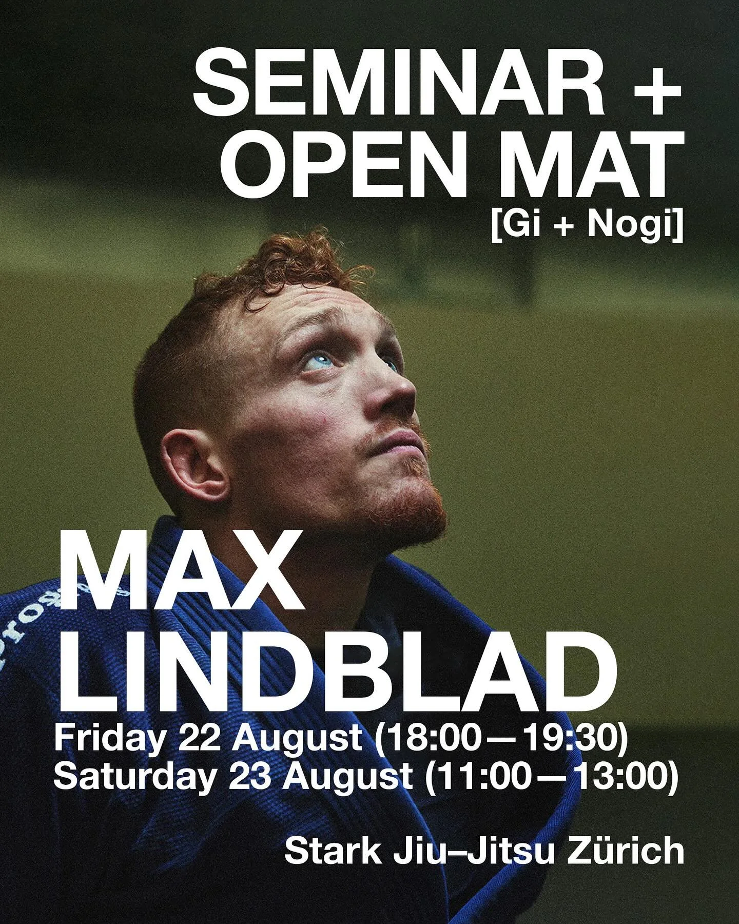 We are super excited to have Stark&rsquo;s very own Max Lindblad (@maxlindbladjj) come visit us again!

Max is the founder and head coach of Stark Jiu-Jitsu Stockholm (@starkjiujitsu), a Swedish, European, and World Champion, and one of the best Euro