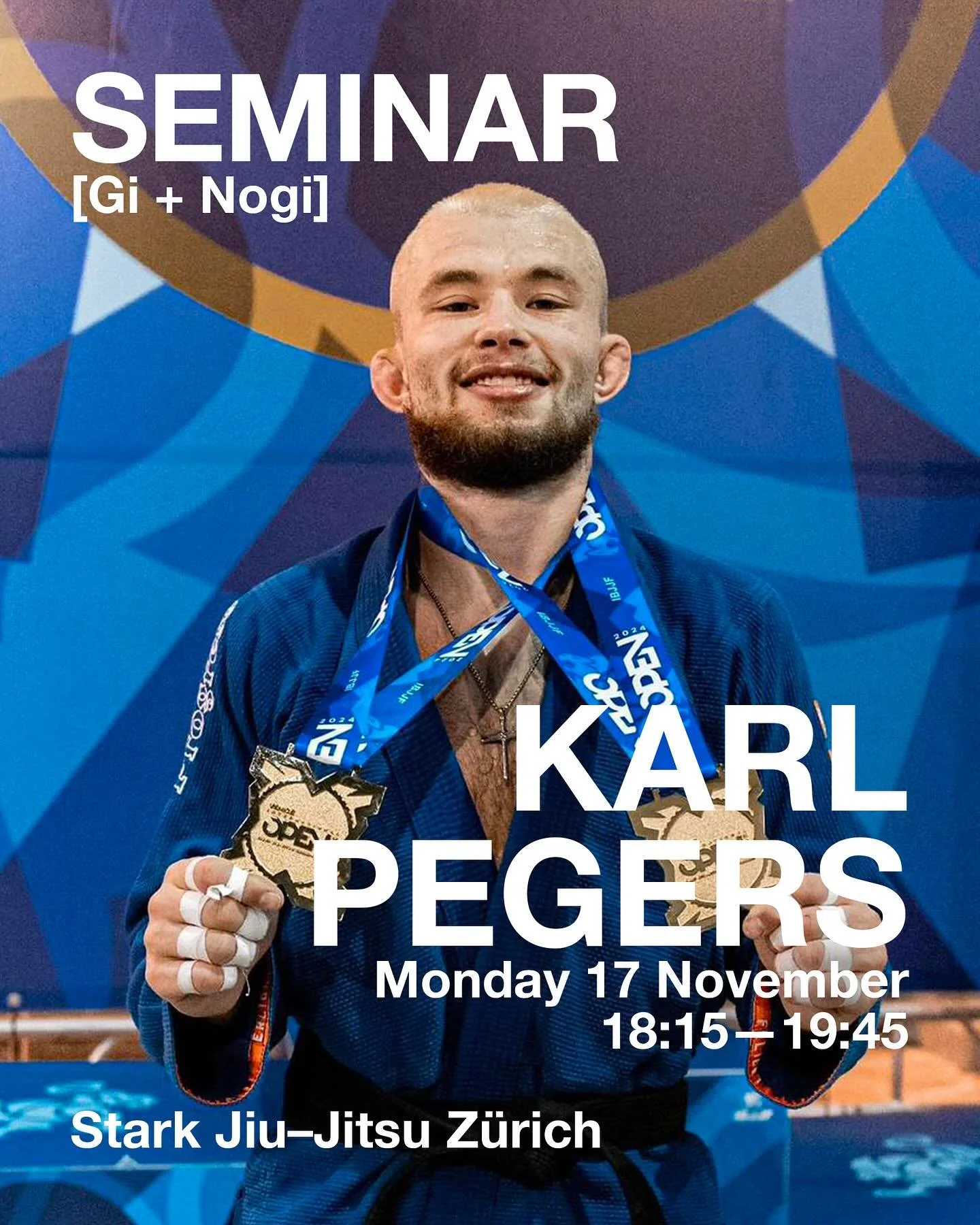 Seminar announcement! 📞

Karl Pegers is a black belt under Max Lindblad and one of the most prominent competitors at Stark Jiu-Jitsu Stockholm. He is a multiple time Swedish champion and medalist at Worlds, World Pro, Europeans, and Nogi Europeans. 