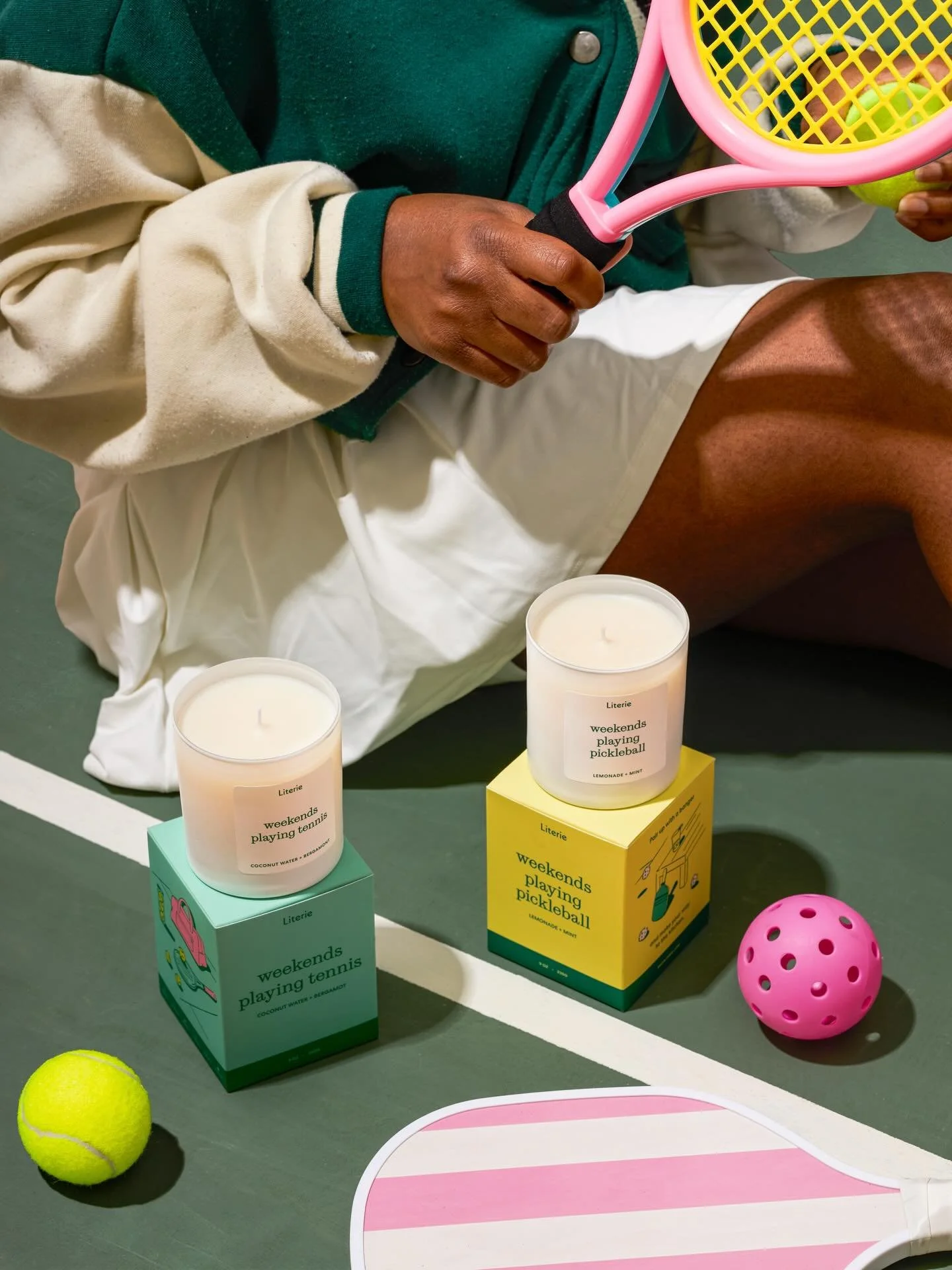 Before and after shots on the tennis court 🎾.

How&rsquo;d I do 😅?

Client: @literiecandle