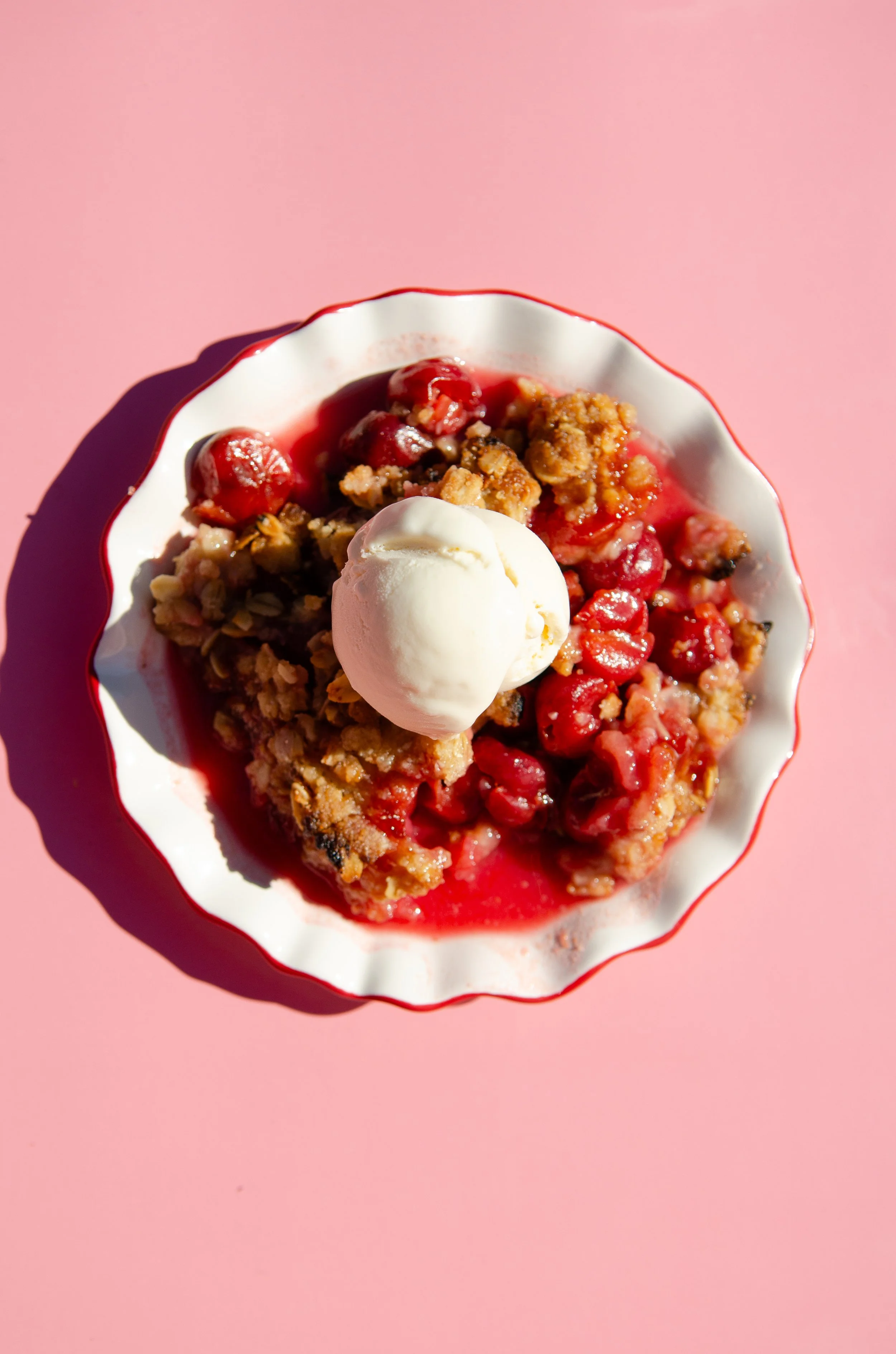 Tart Cherry Crumble