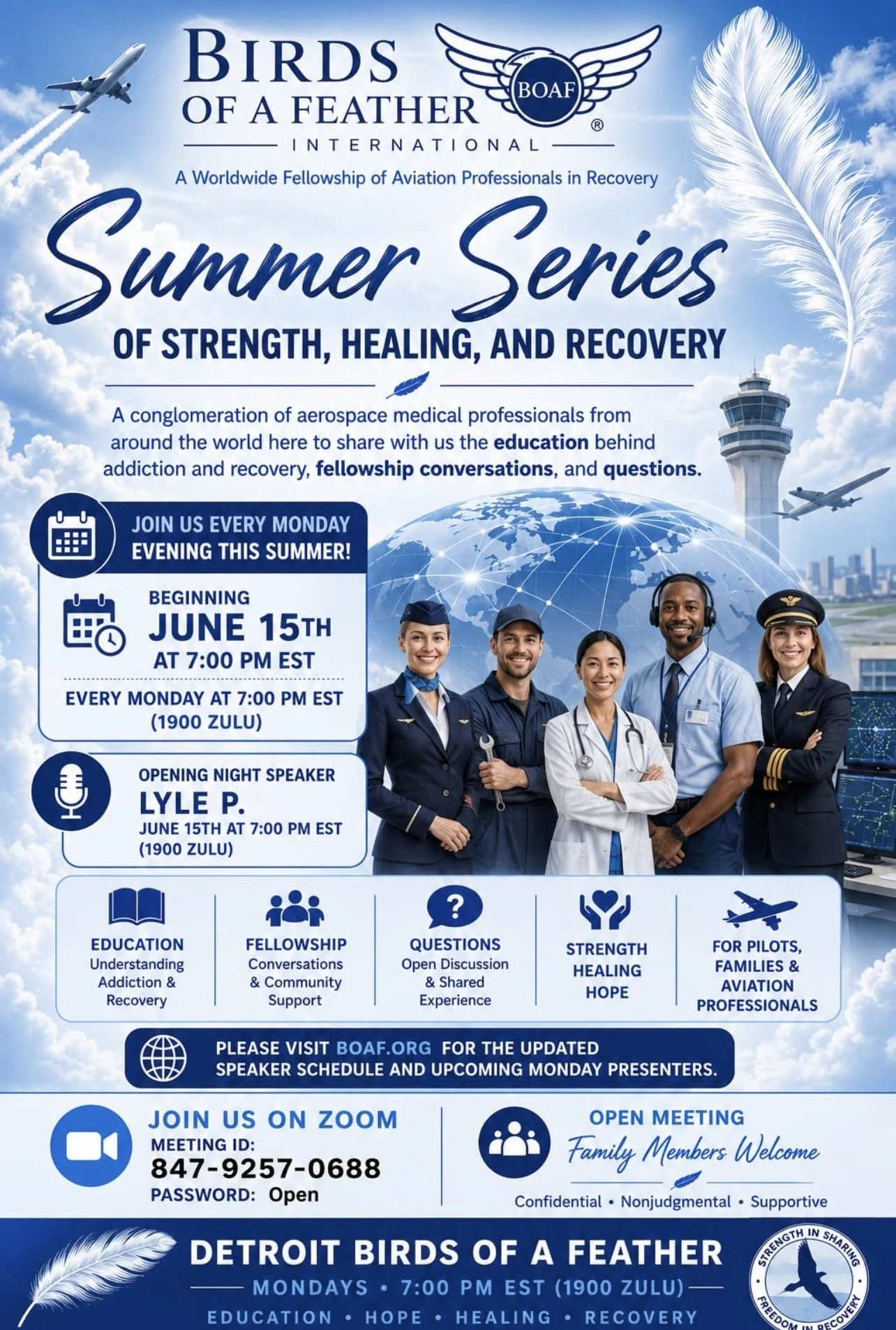 Detroit Birds of a Feather Presents A Summer Series of Healing &amp; Recovery - Dr. Brendan Adams 
