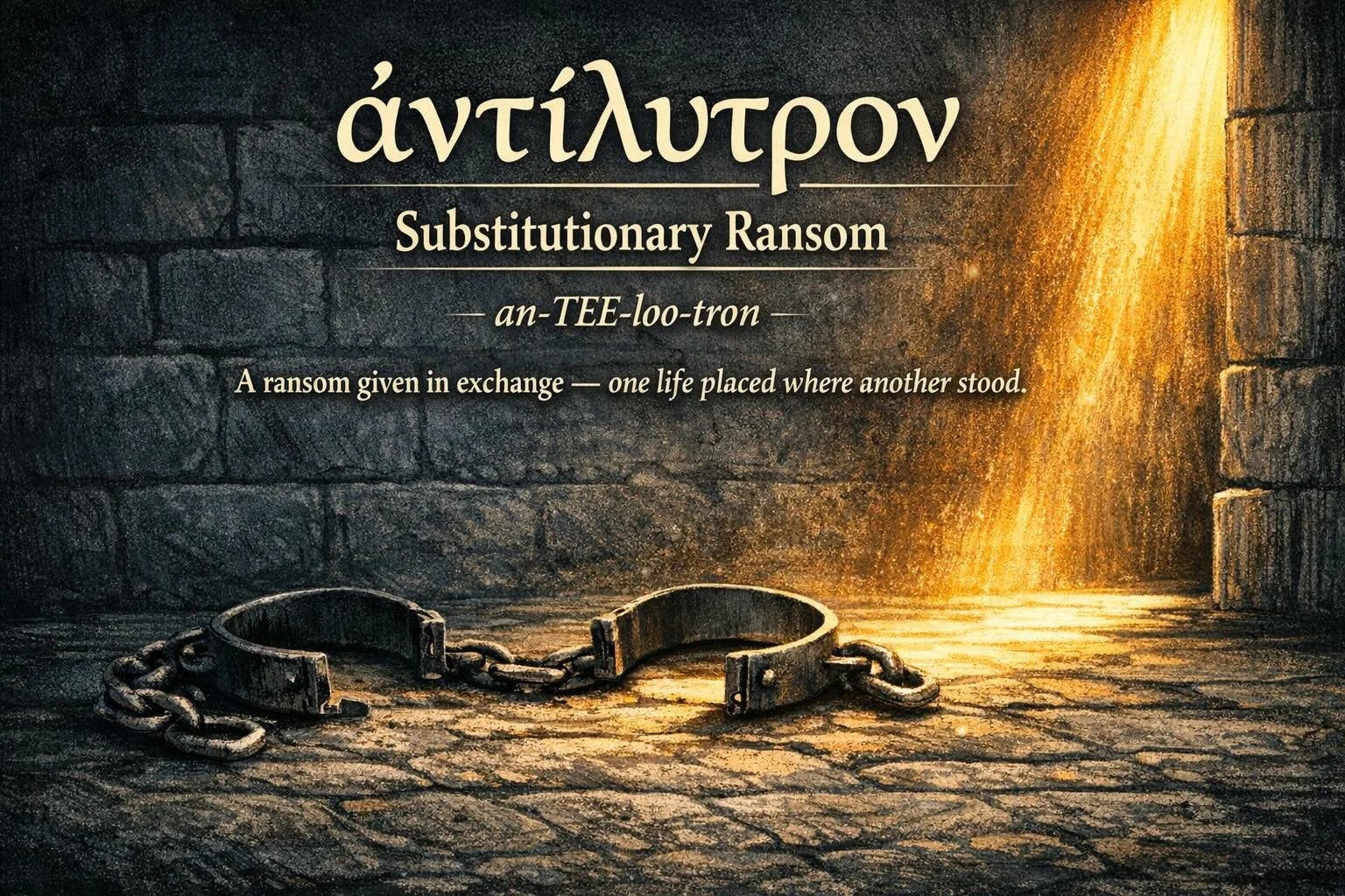 Antilutron: The Substitutionary Ransom Word Paul Invented