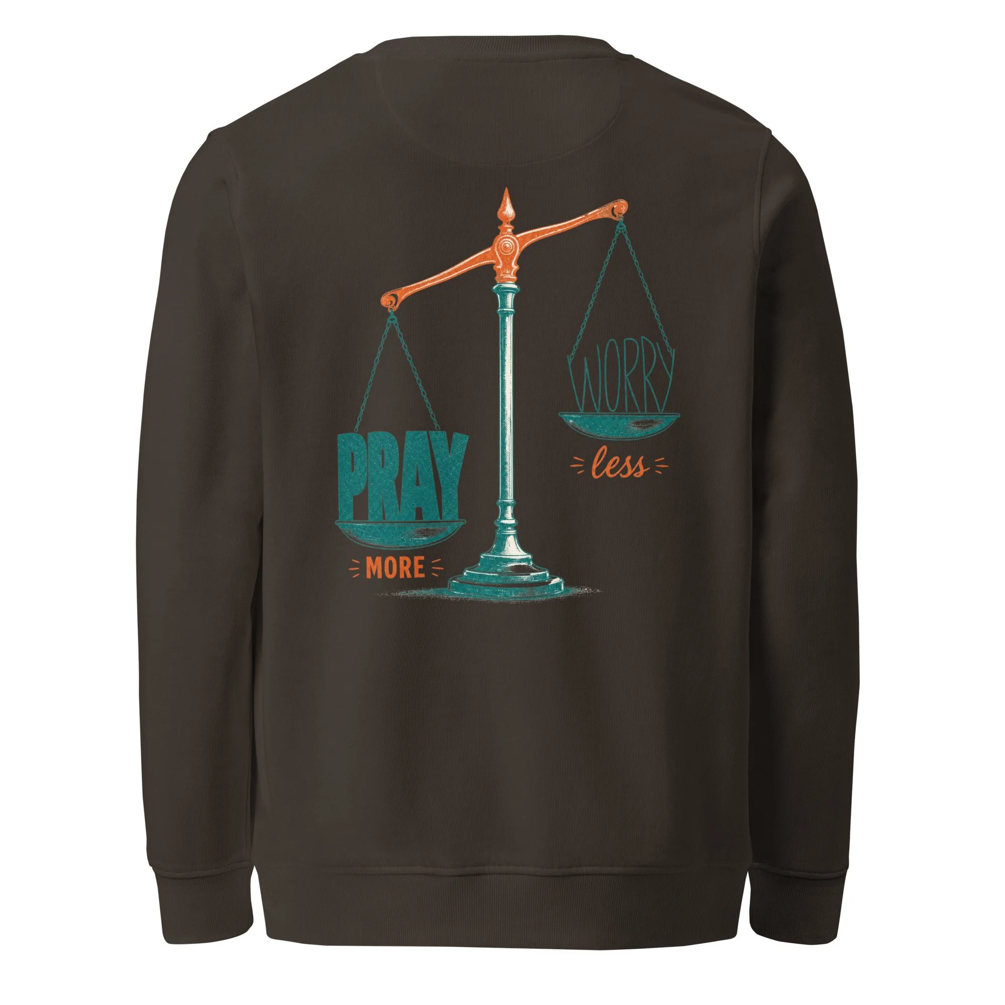 Pray More, Worry Less Organic Long Sleeve