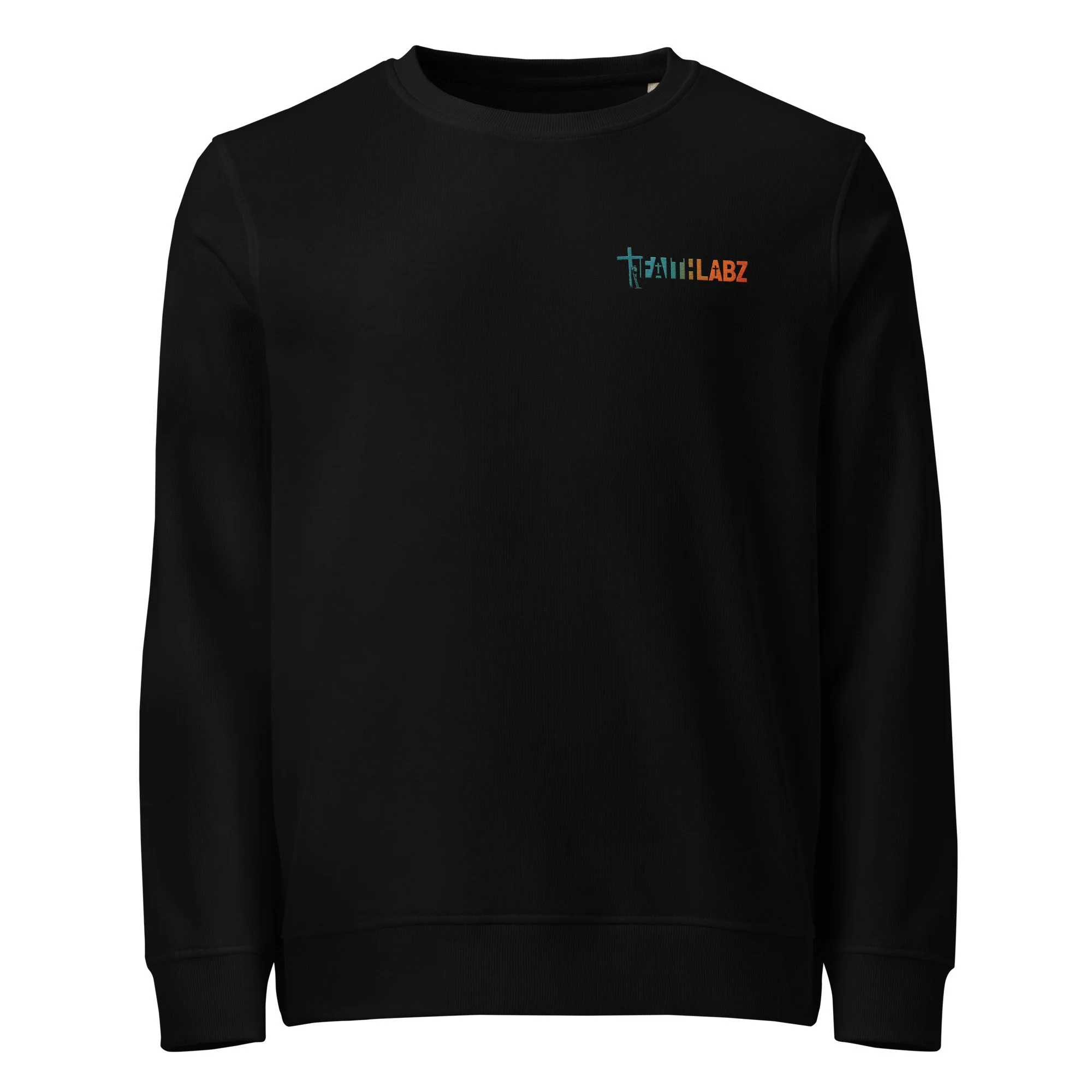 unisex-organic-sweatshirt-black-front-6a3347776e6a5.jpg