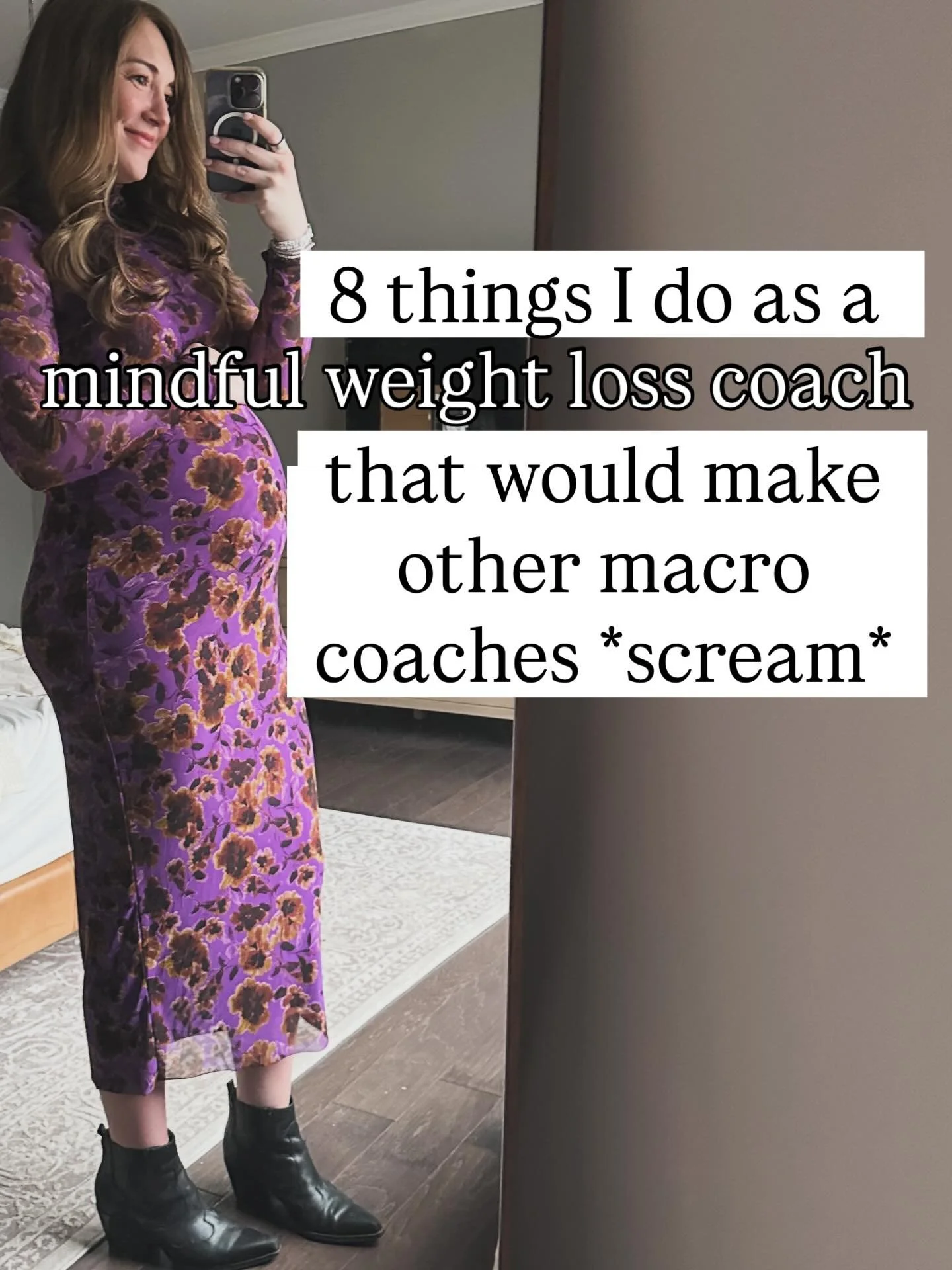 I&rsquo;m not a *normal* macro coach&hellip; 
I&rsquo;m a *cool* macro coach 😎

And frankly, I think I&rsquo;d call myself a mindful eating weight loss coach that uses macros as one of many tools (but doesn&rsquo;t have quite the same ring to it 😜)