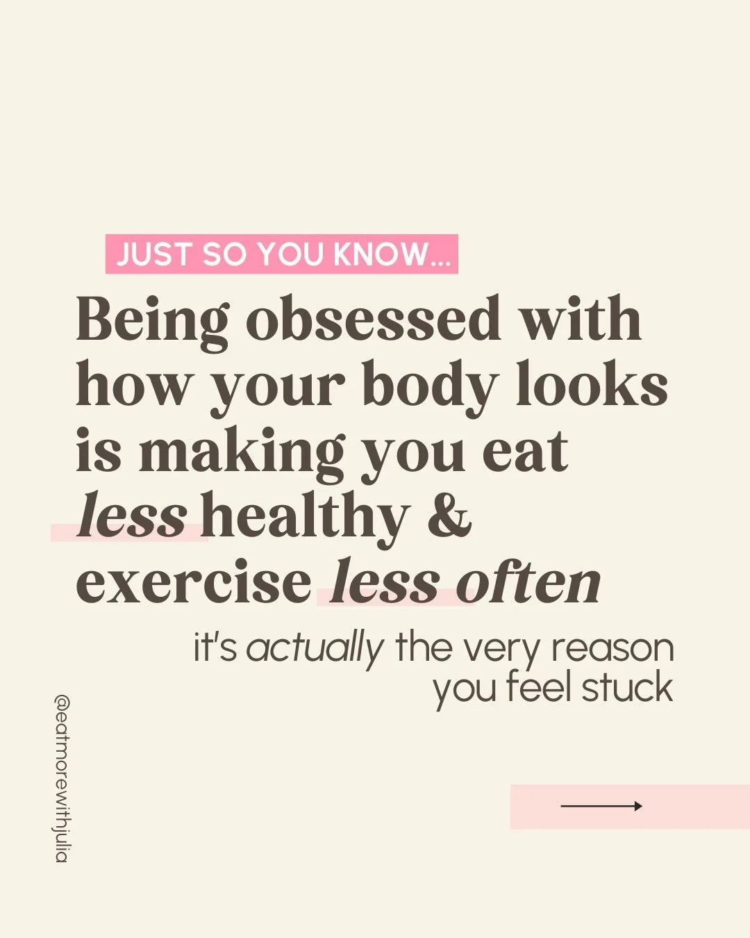 I saw a post about body acceptance recently that really got under my skin

I respect the person who wrote it and I know that she meant well&hellip; but the message was off

Let me say this loud and clear: 
Focusing on how your body looks as your prim