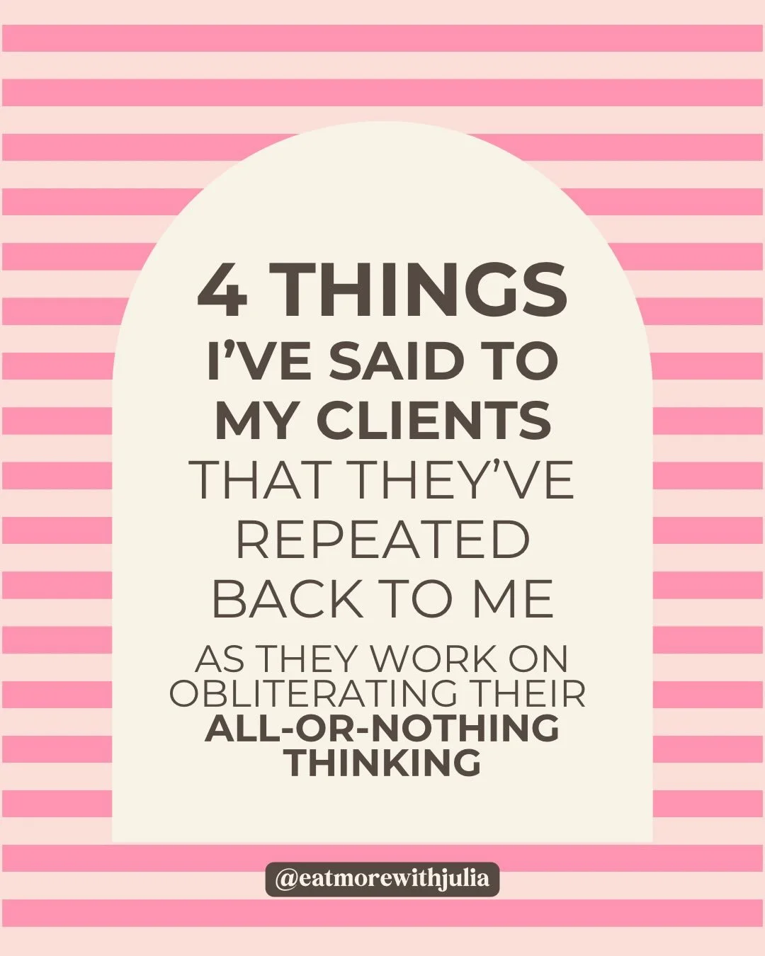 In case you need one of these reminders today today 👀

#rewireyourbrain #eatmorewithjulia