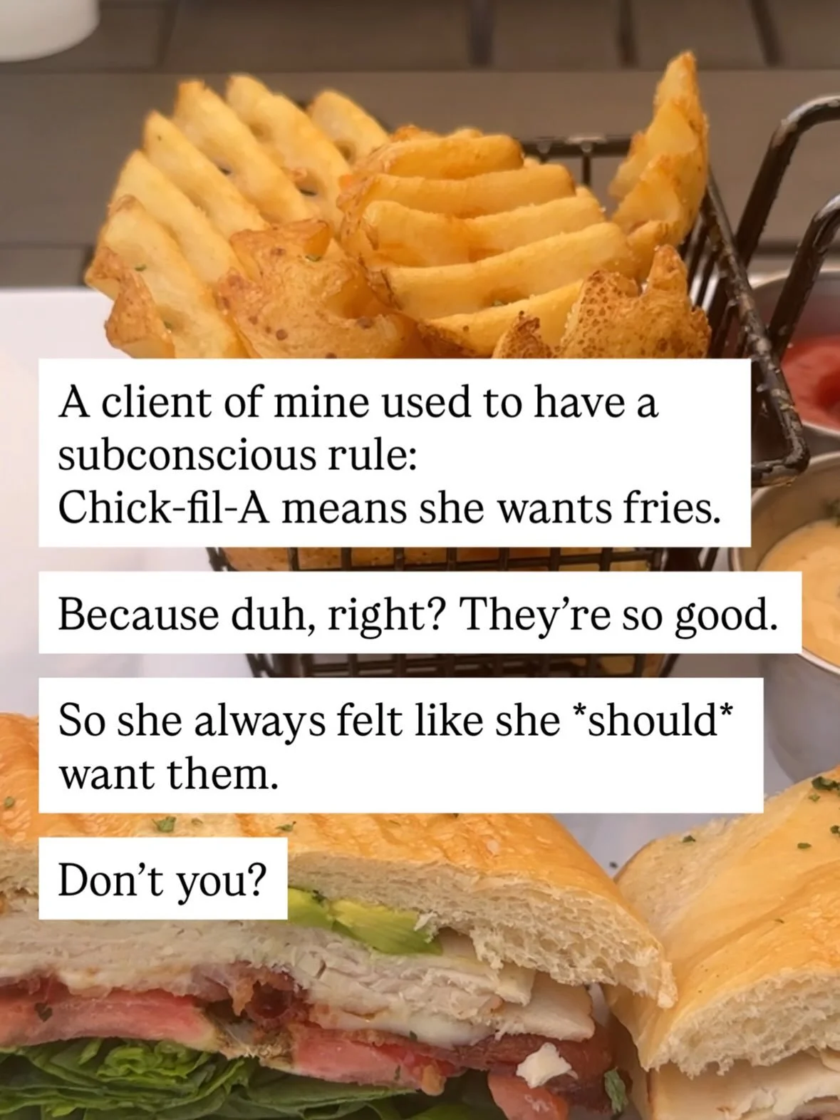 Comment REPLAY and get the 3 insights you need to hear to get out of this very cycle ^^^

Because I know she wasn&rsquo;t alone in constantly putting herself on trial