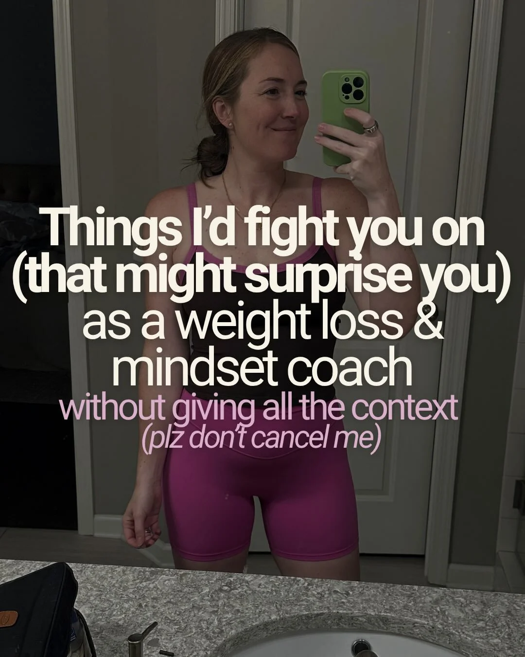 I&rsquo;ll take these to my grave

I used to think:
- that I&rsquo;d have to track macros for life
- that I just had to accept constant rumination over every bite
- that getting to the weight loss goal meant being willing to do ANYTHING to get there
