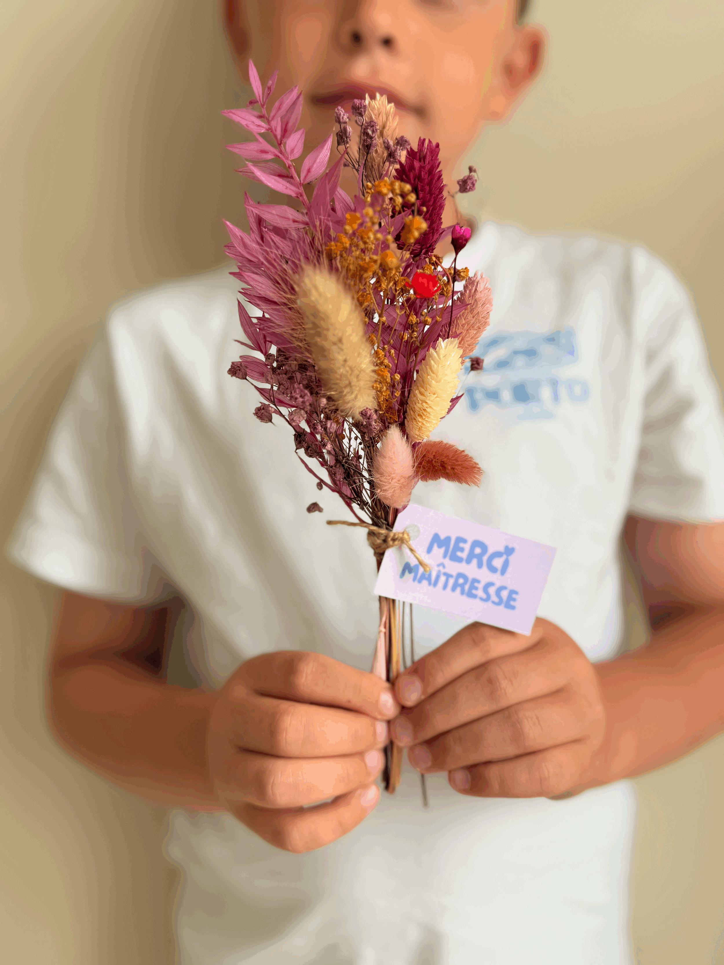 petit bouquet personnalisé violet