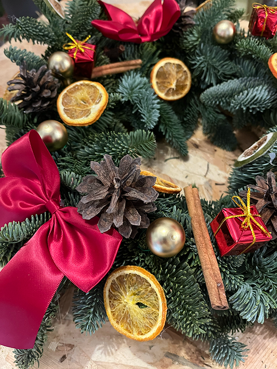Atelier de Noël : Création d'une couronne de Noël