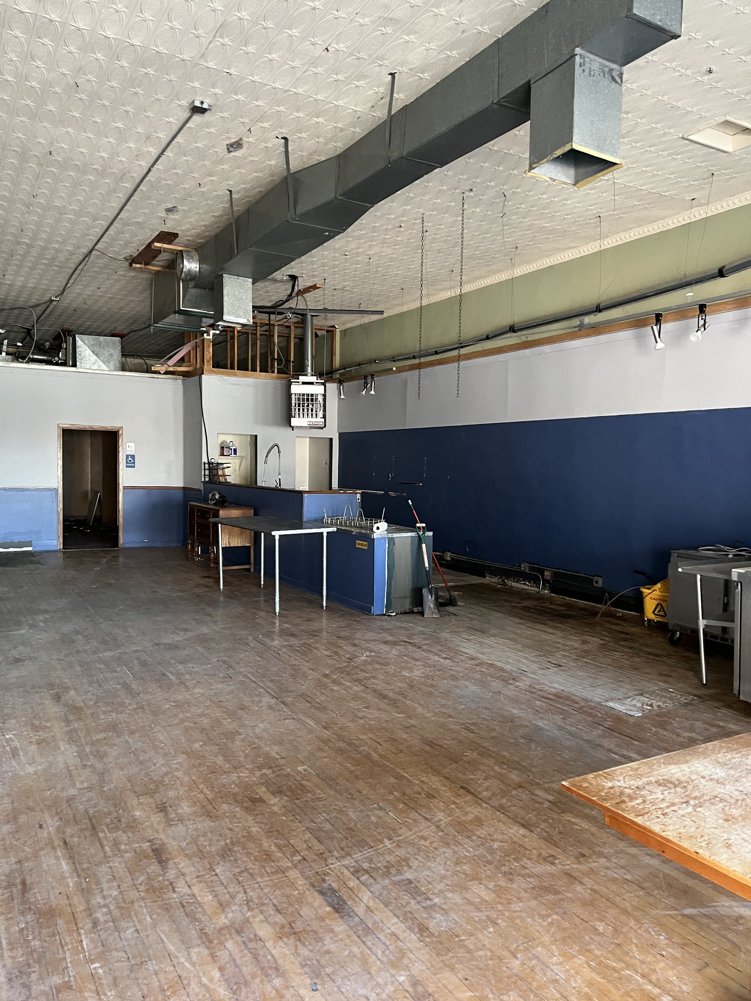 Cleaning out the space