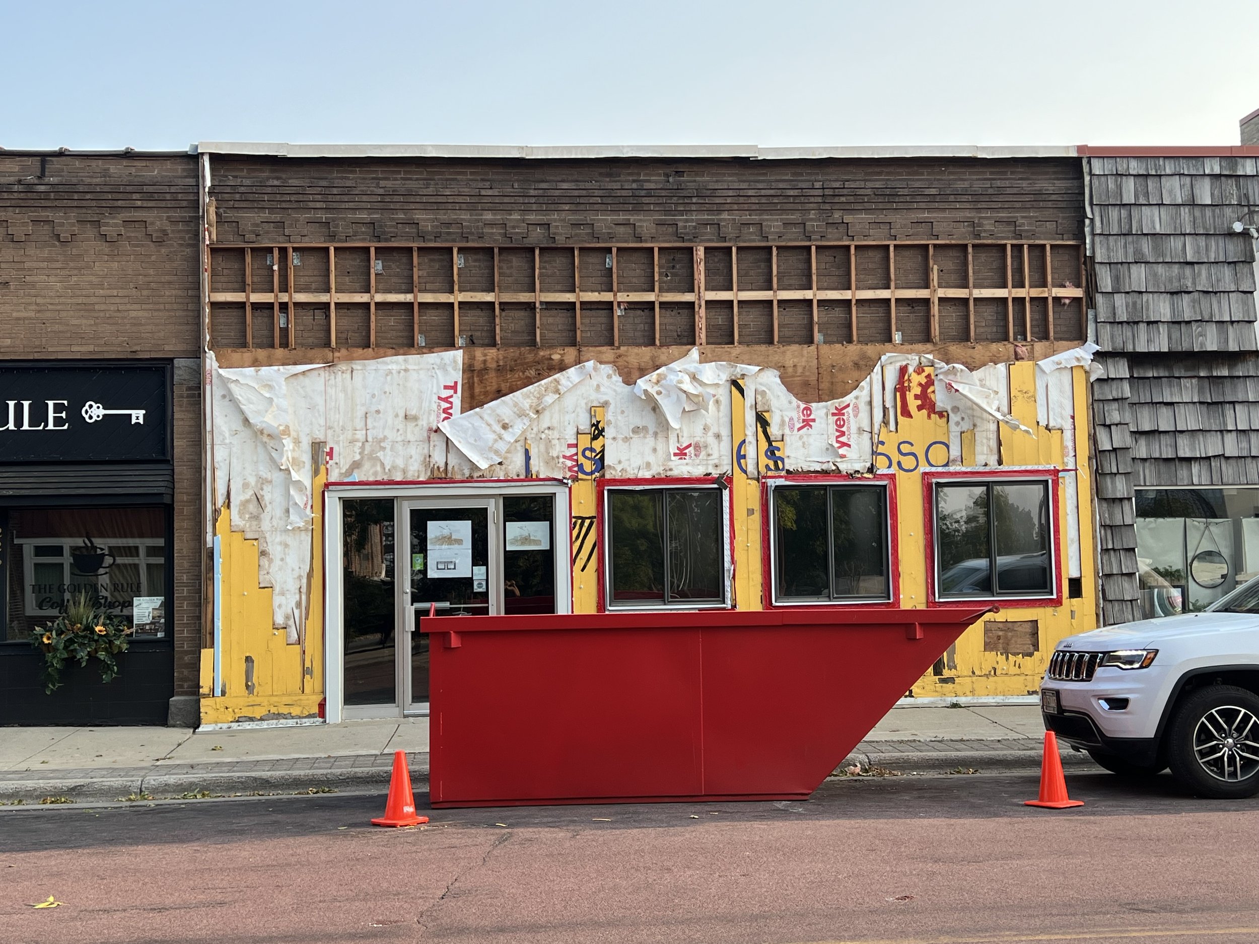 Front of Mni Sota Arts Building - Brick Reveal 1