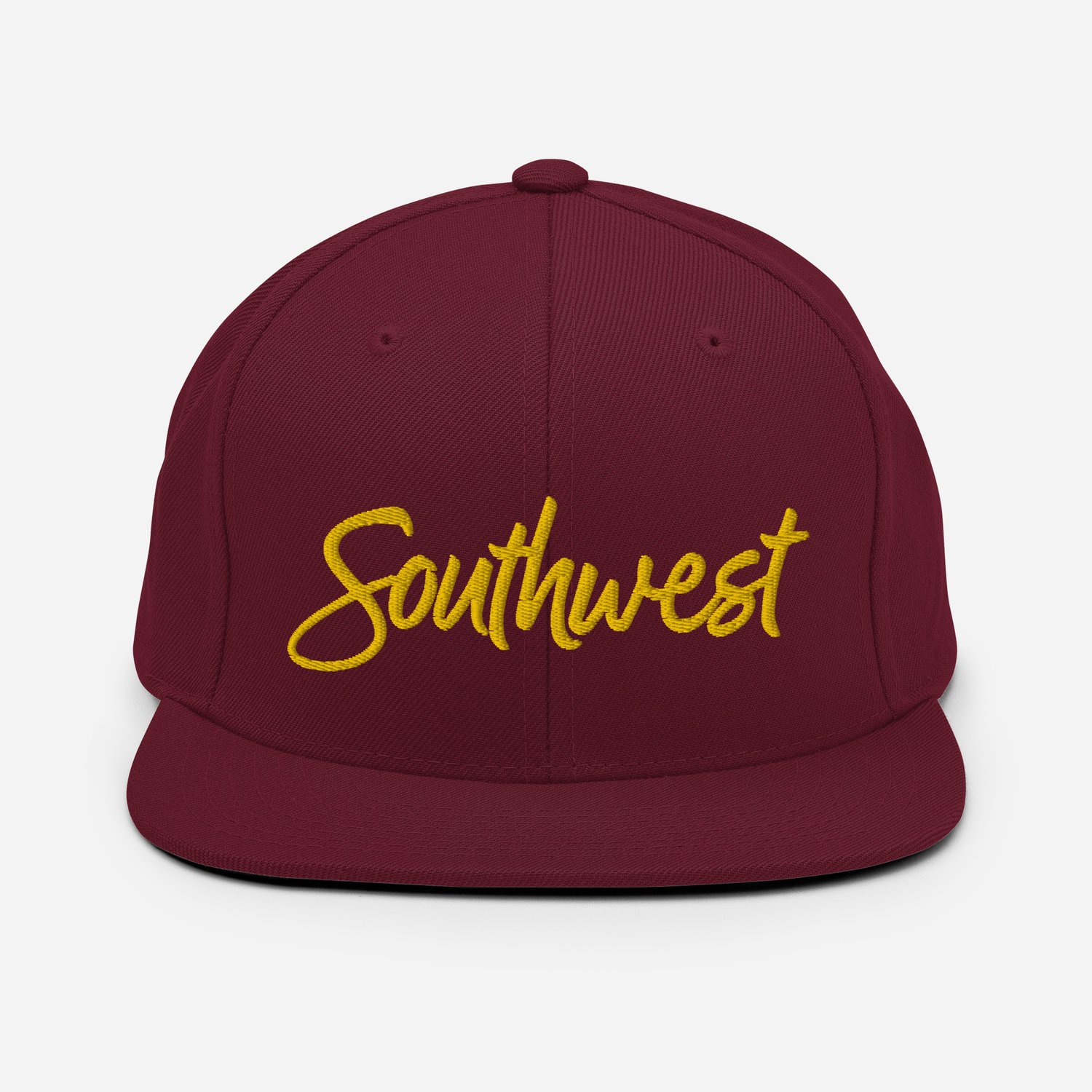 Southwest Texas Snapback Hat — Maroon — Slam Marcos