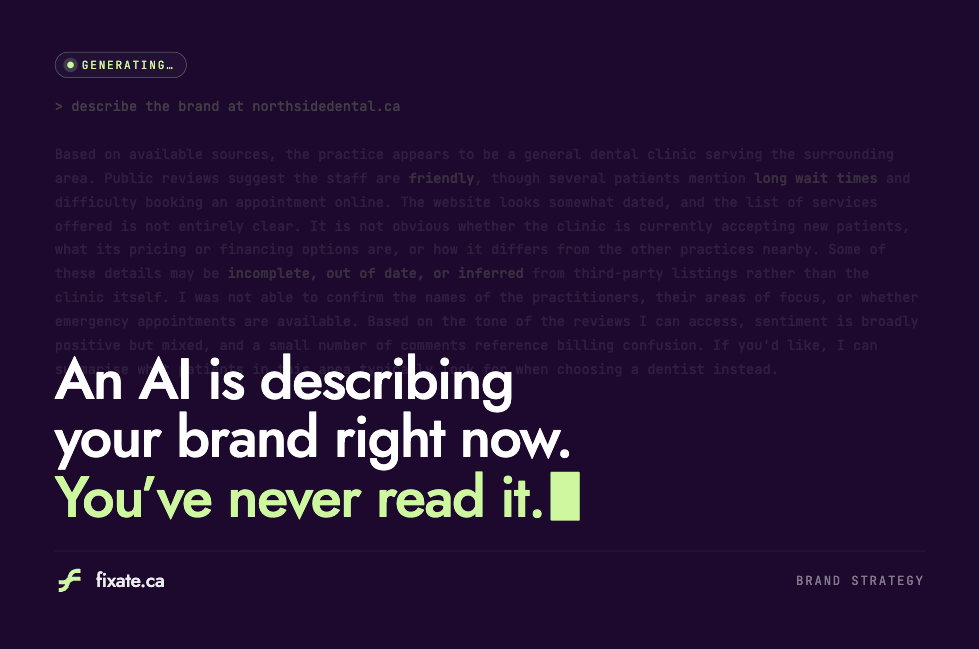 An AI is describing your brand right now. You've never read it.