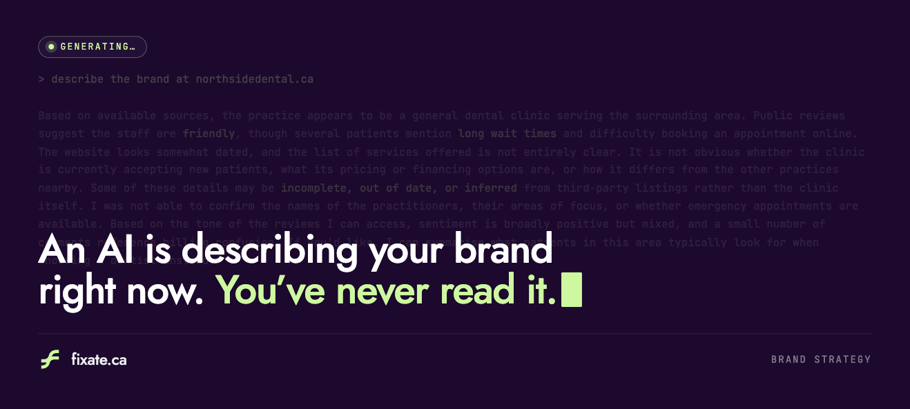 An AI is describing your brand right now. You've never read it.