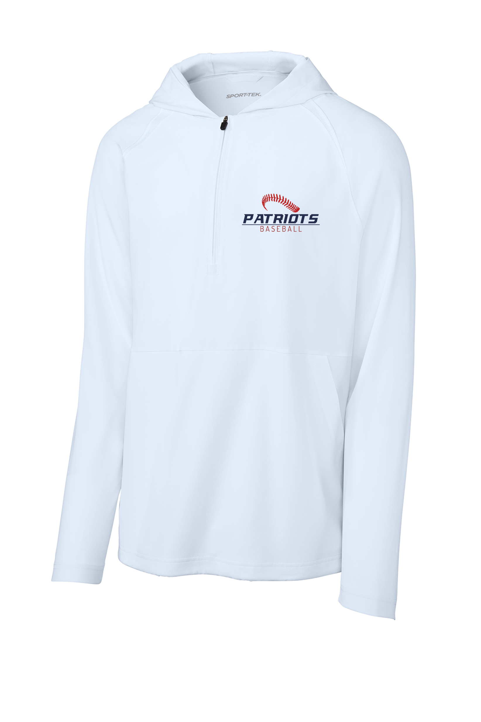 Sport-Tek Repeat 1/2 Zip Long Sleeve Jacket White
