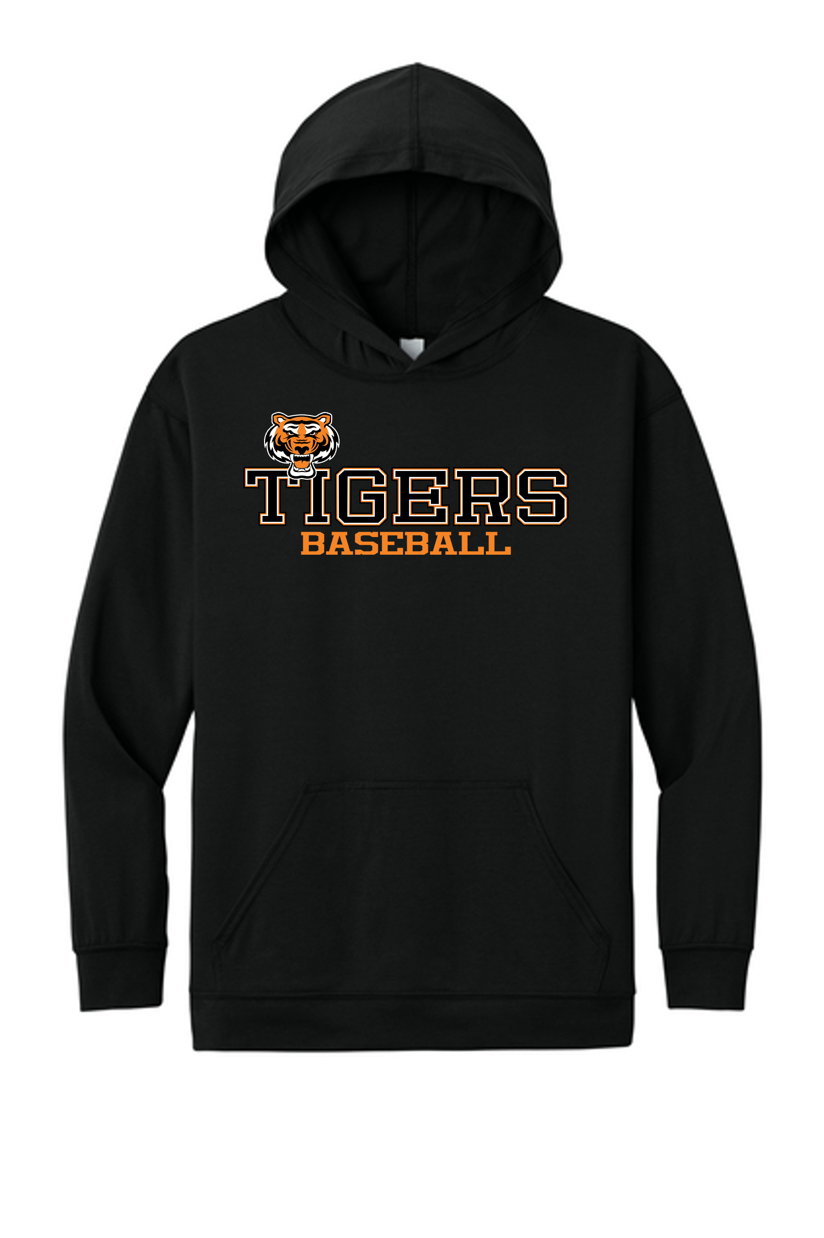 $28 - Strikeout Adult COTTON Hooded Long Sleeve T-shirt
