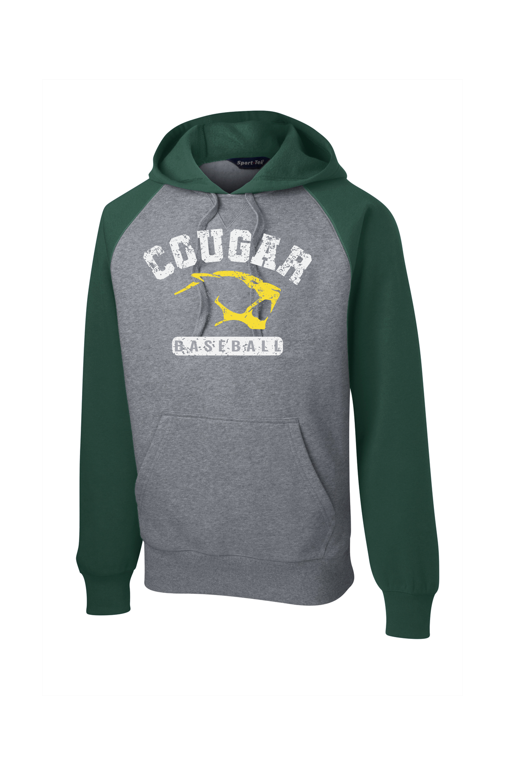 cougar baseball colorblock hoodie green.png