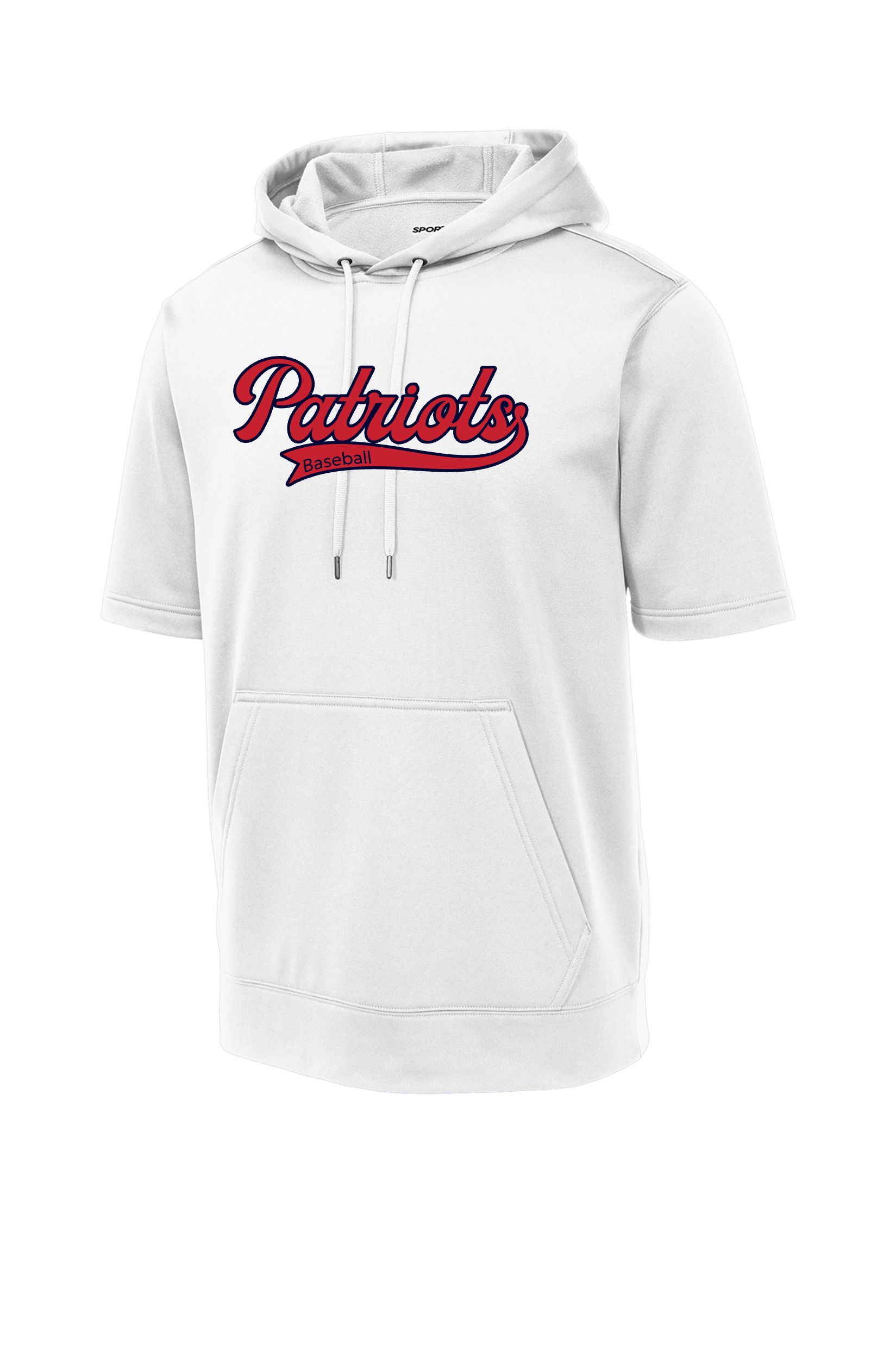 patriot baseball swoosh short sleeve white hoodie.png