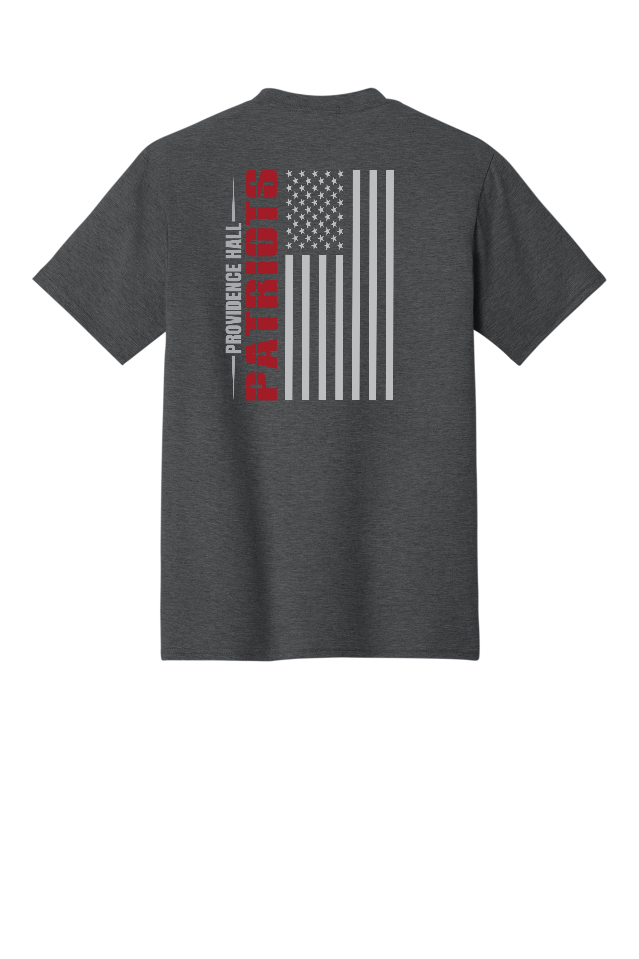 patriots american flag gray tee back.png
