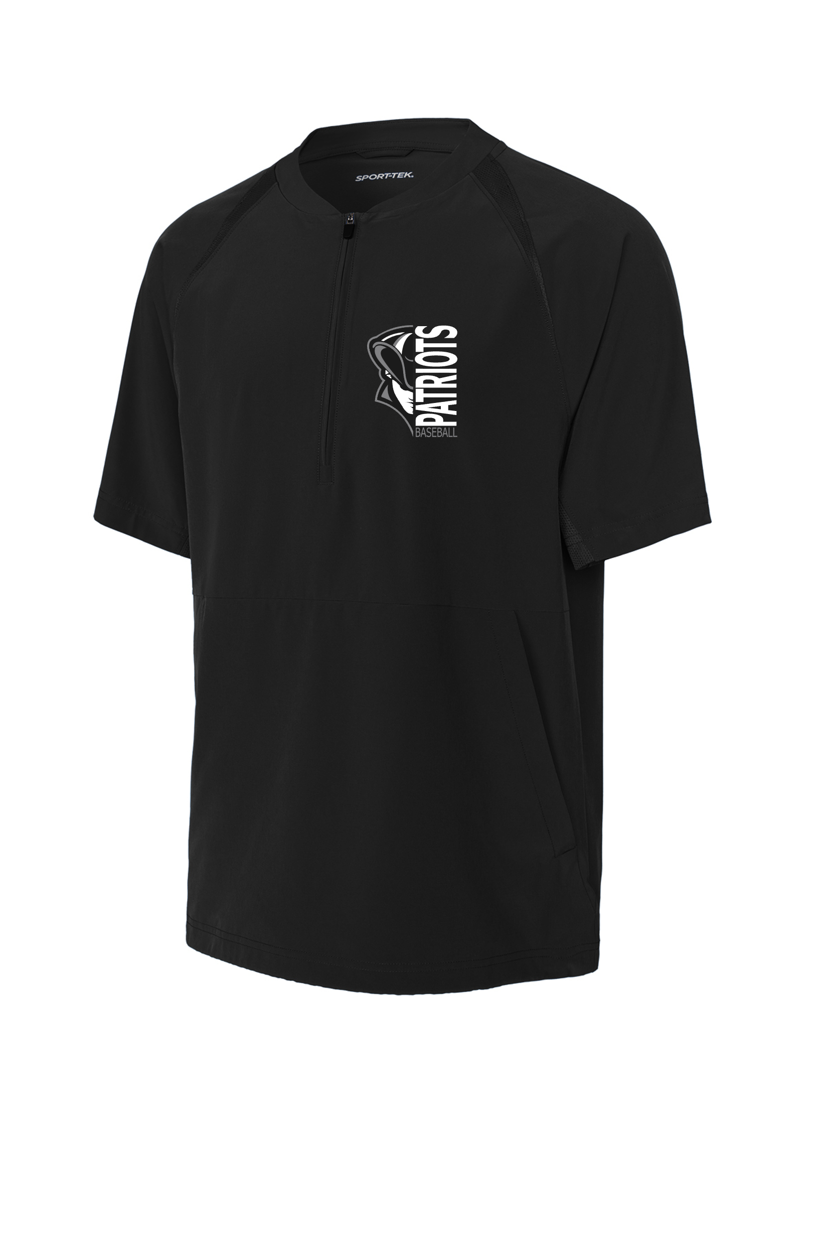 Blackout Sport Tek Repeat 1/2 Zip Short Sleeve Cage Jacket