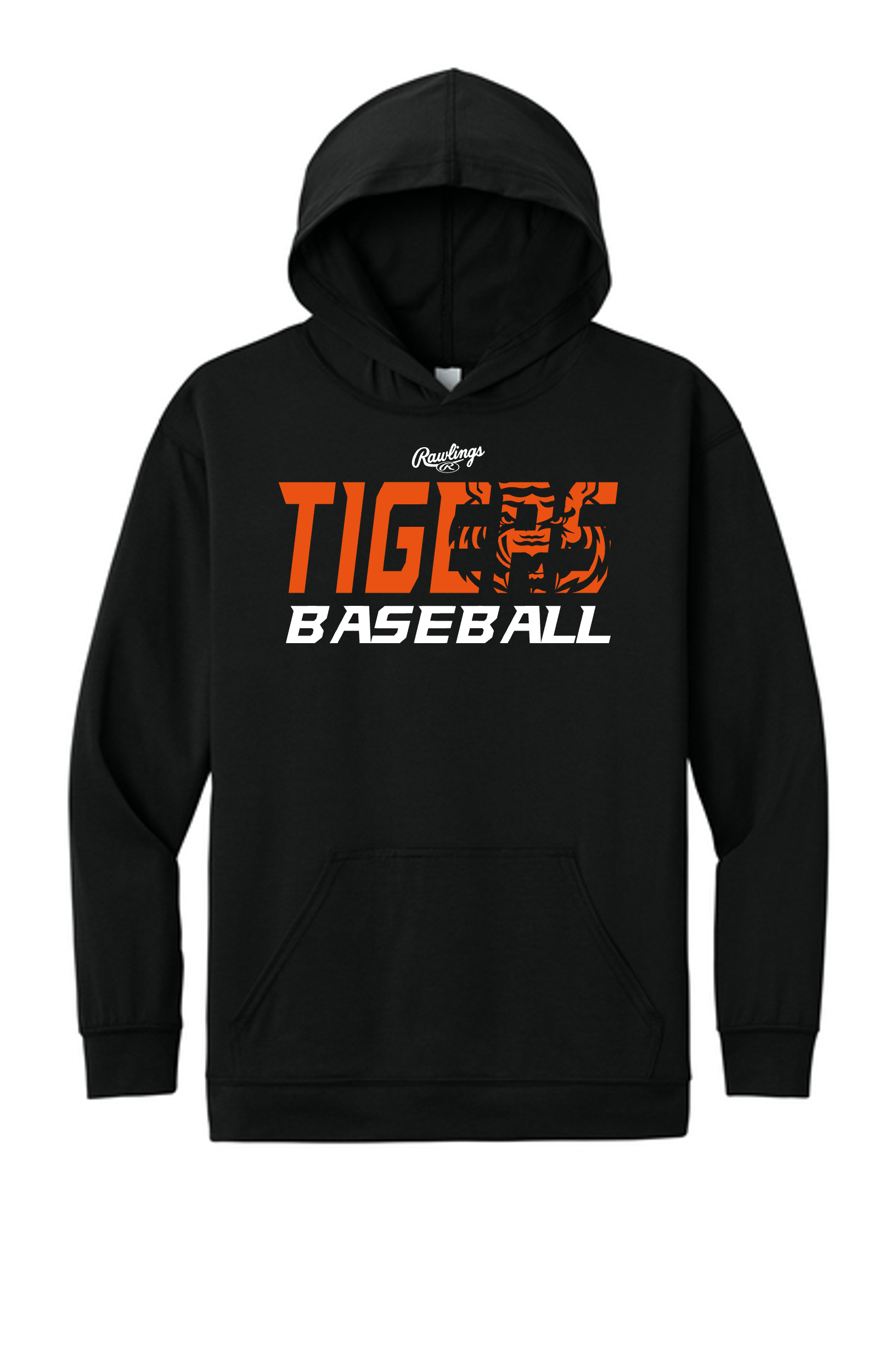 $28 - Ghost Tiger COTTON Hooded Long Sleeve T-shirt