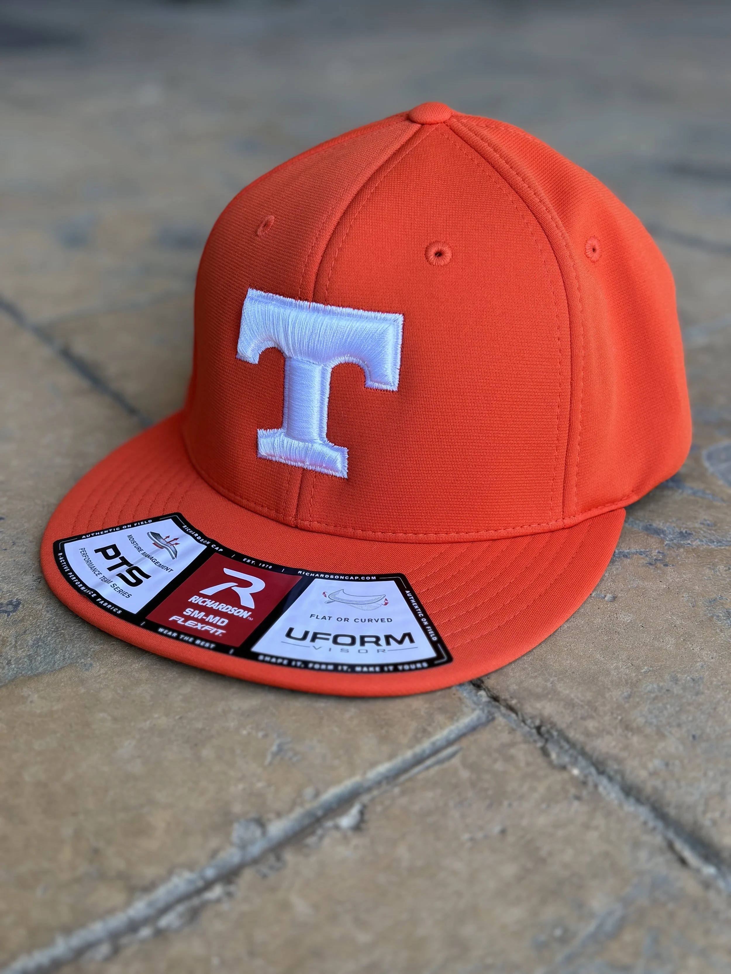 $28 - Richardson Tigers Hat - Orange FlexFit Hat with White T