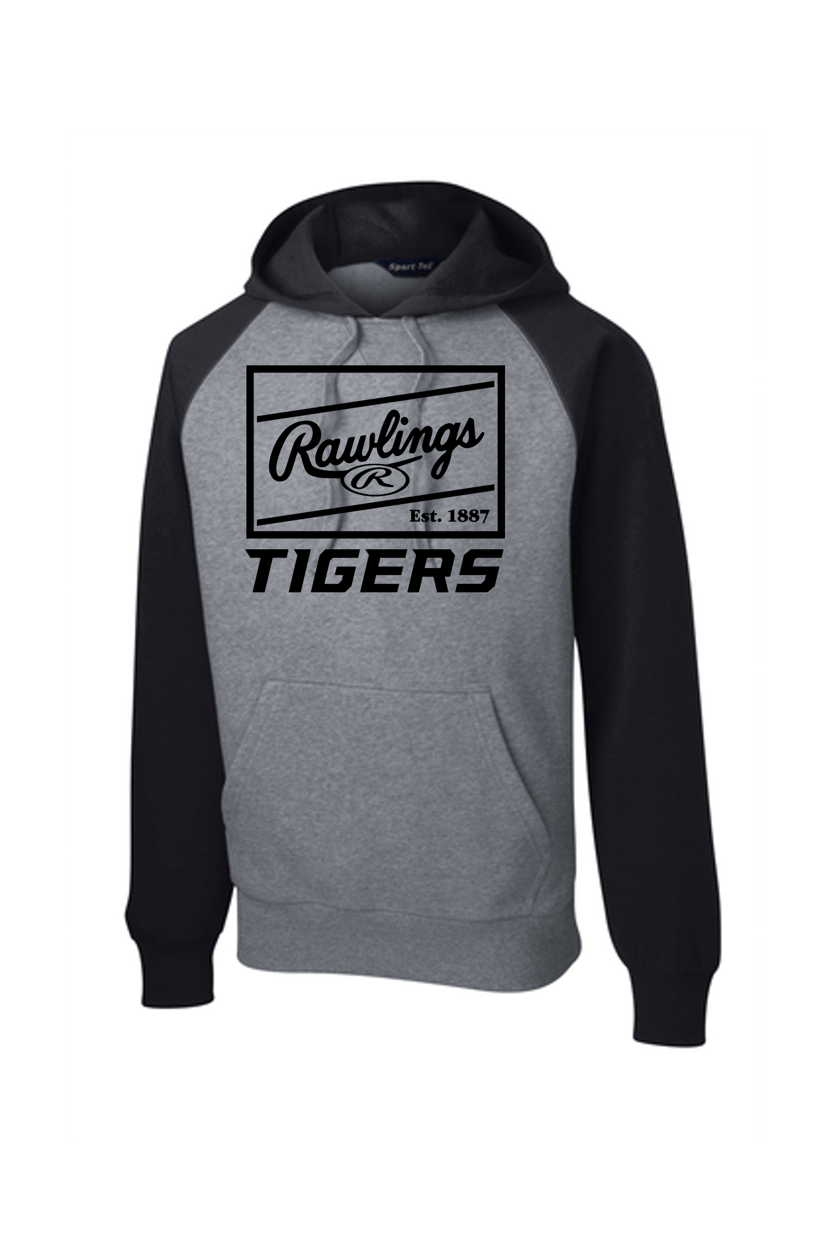 $44 - $50 Rawlings Classic Label Raglan Sport-Tek Adult Hoodie