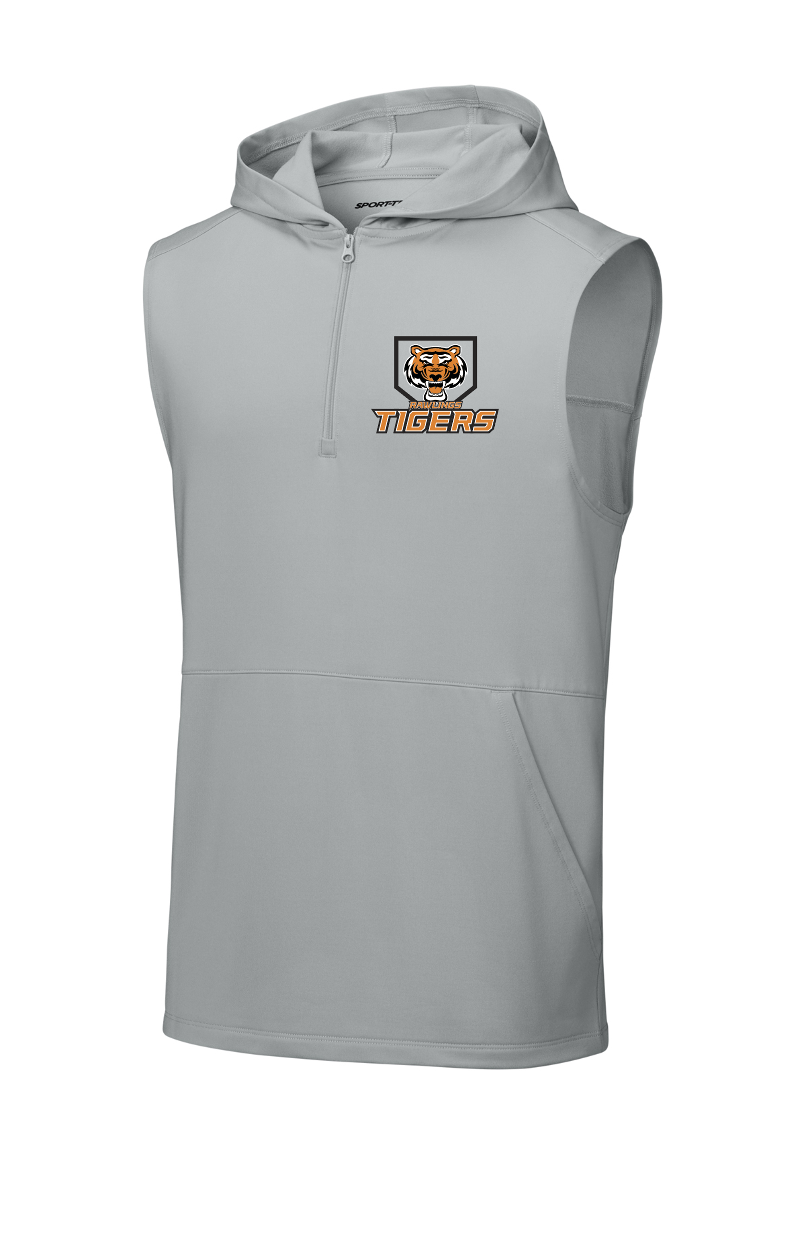 quarter zip sleeveless gray homeplate.png
