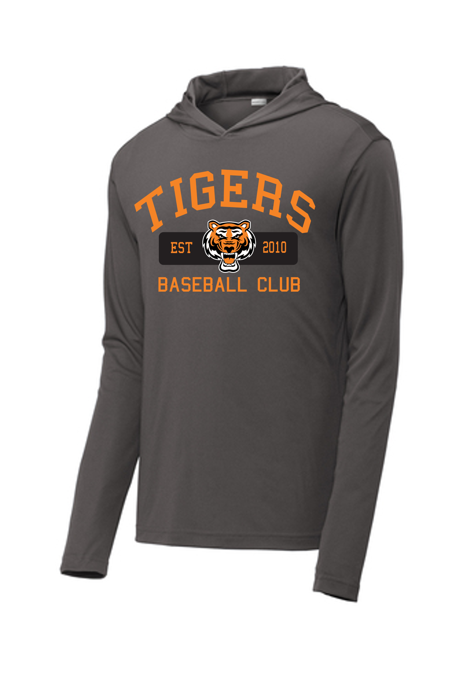 $22 - $27 Adult Hooded Long Sleeve Competitor T-shirt - Vintage Tigers
