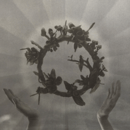 Original film collage, dream sequence by California artist Krislyn Komarov, O.M. Studio, Los Angeles.