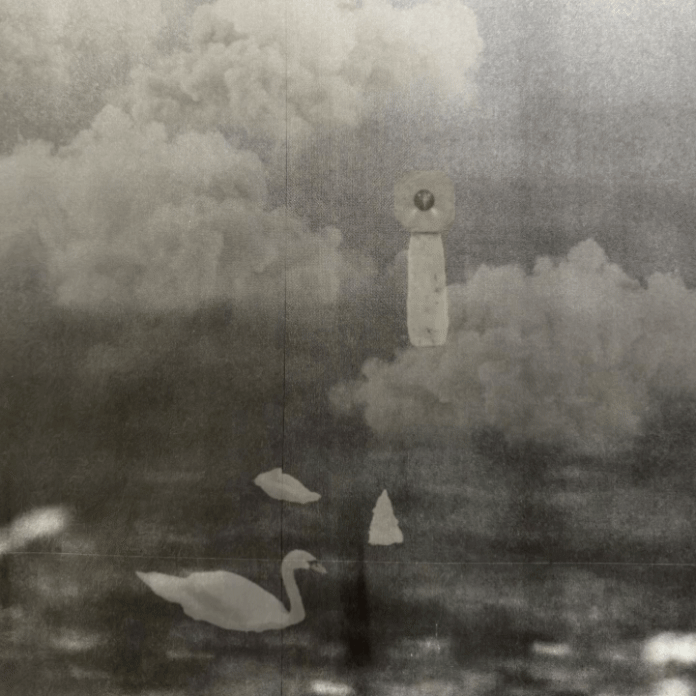 Original film collage, dream sequence by California artist Krislyn Komarov, O.M. Studio, Los Angeles.