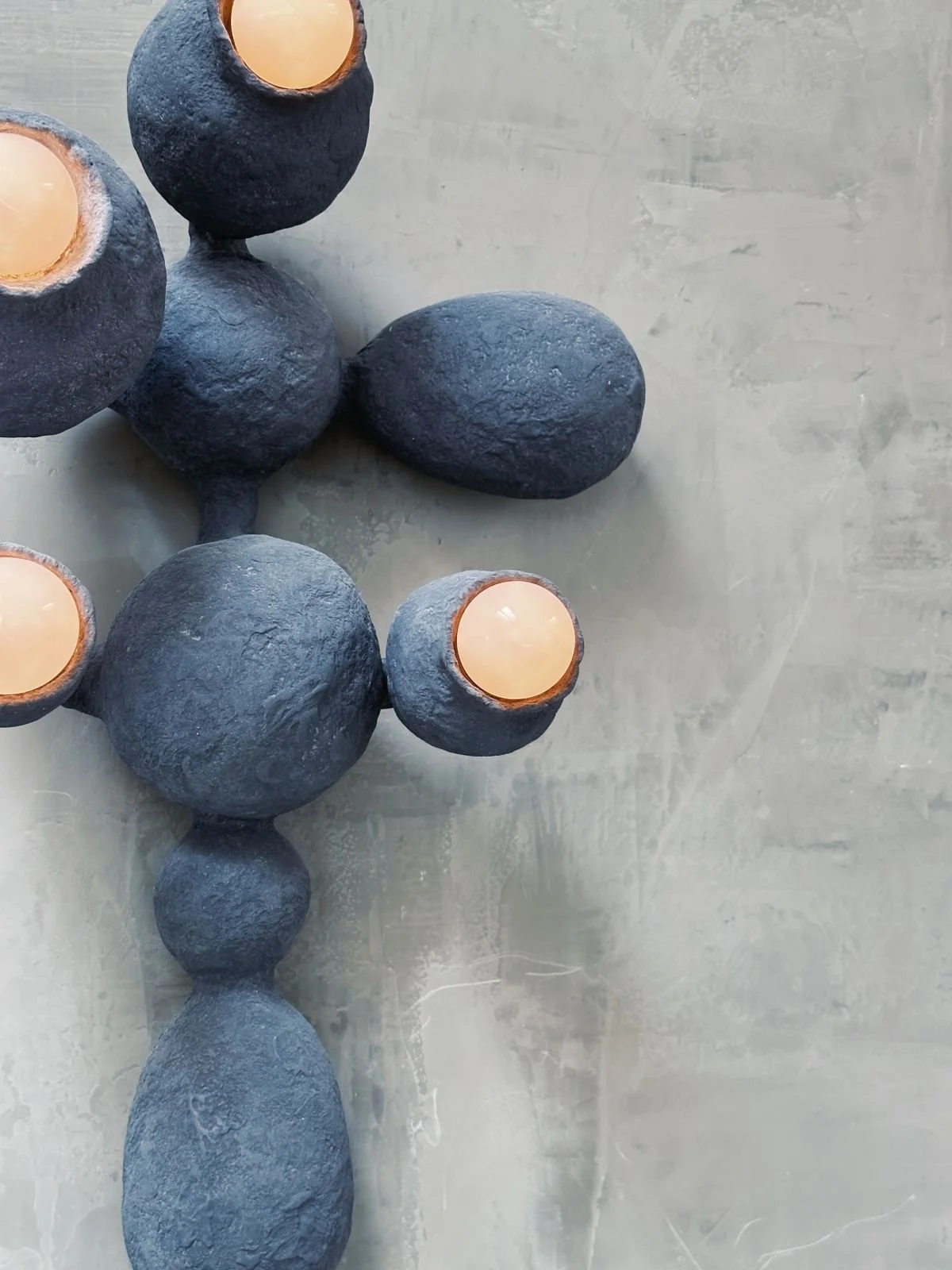 Biomorphic wall light (pair)